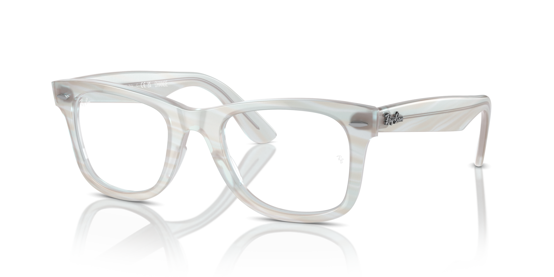 ORIGINAL WAYFARER OPTICS CHANGE — Photo Striped Light Blue / Clear