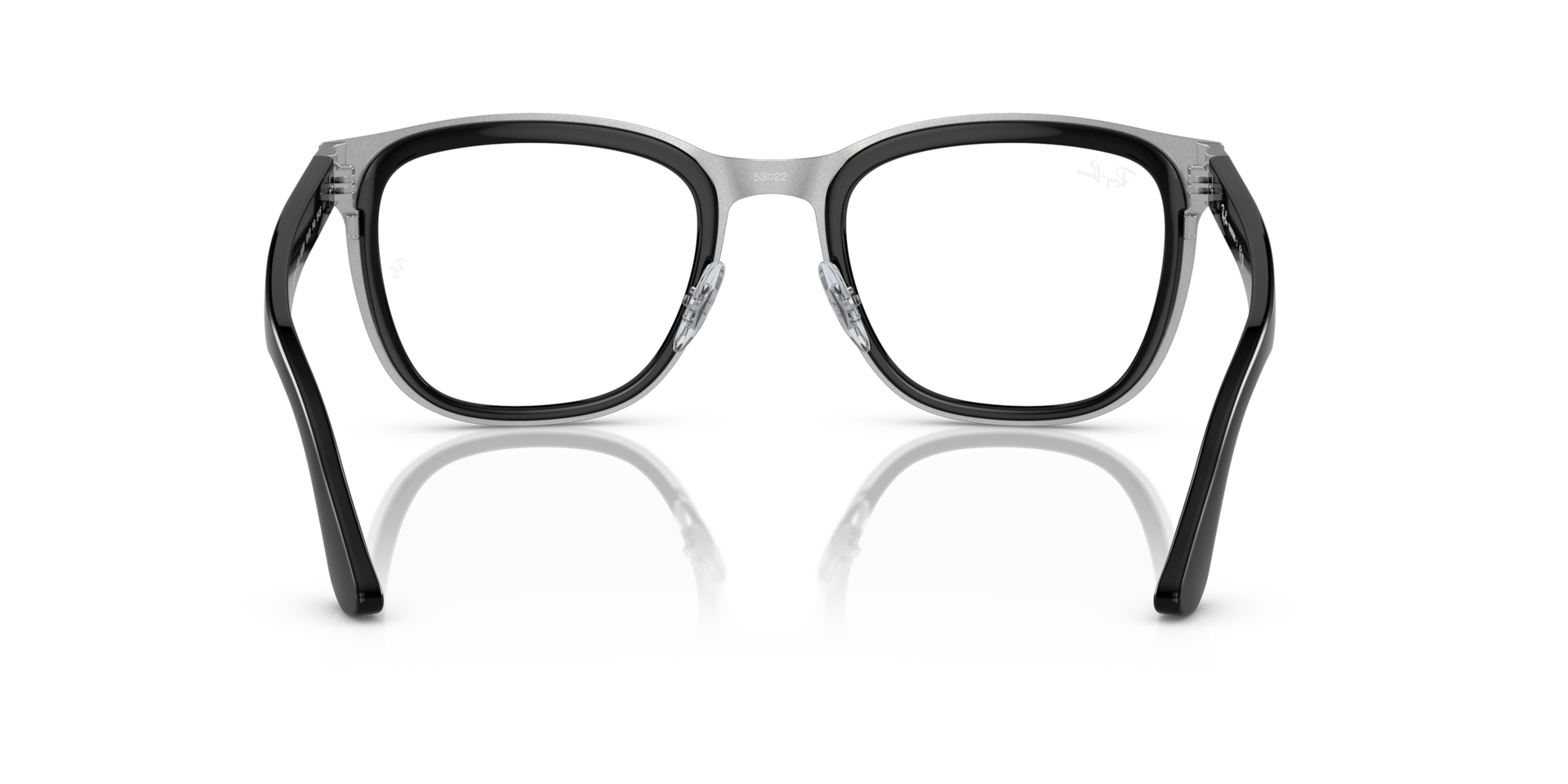 CLYDE TRANSITIONS® Sunglasses in Black On Silver and Clear/Green