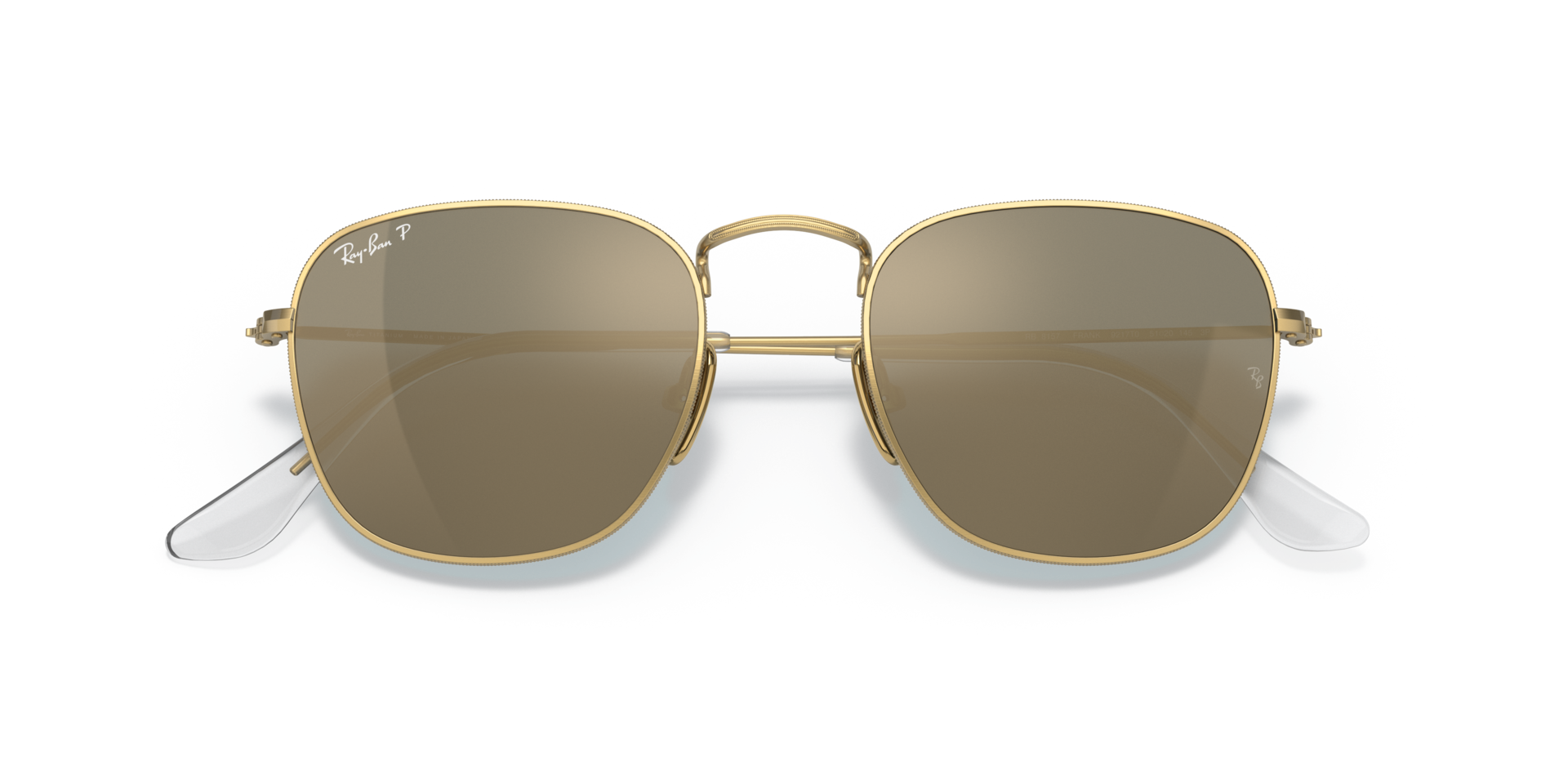 FRANK TITANIUM Sunglasses in Gold and Blue Polarized - RB8157
