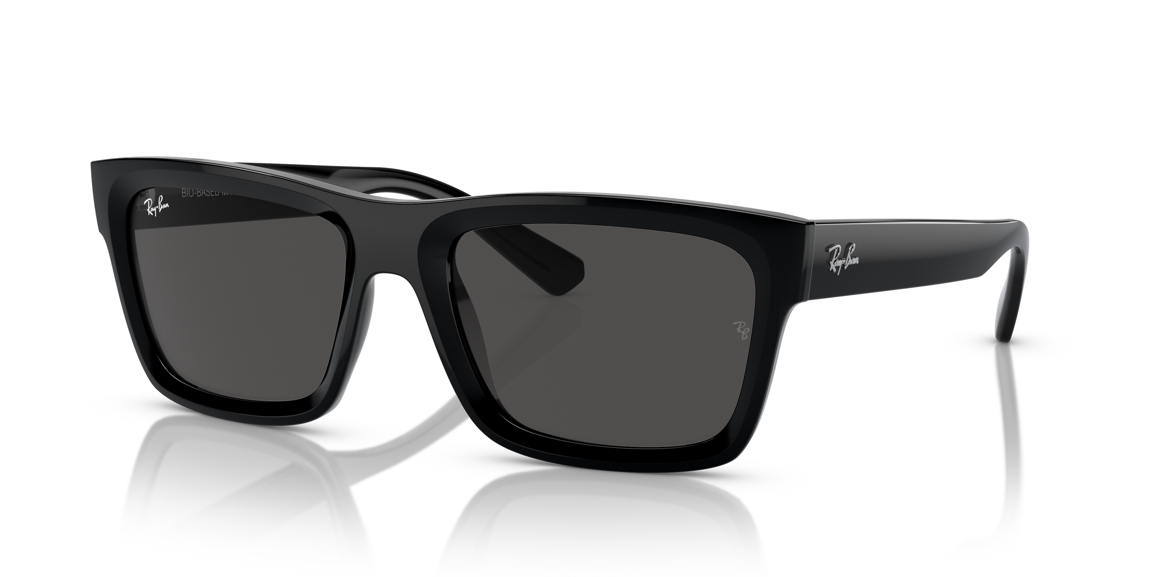 WARREN BIO-BASED Sunglasses in Black and Dark Grey (57-20