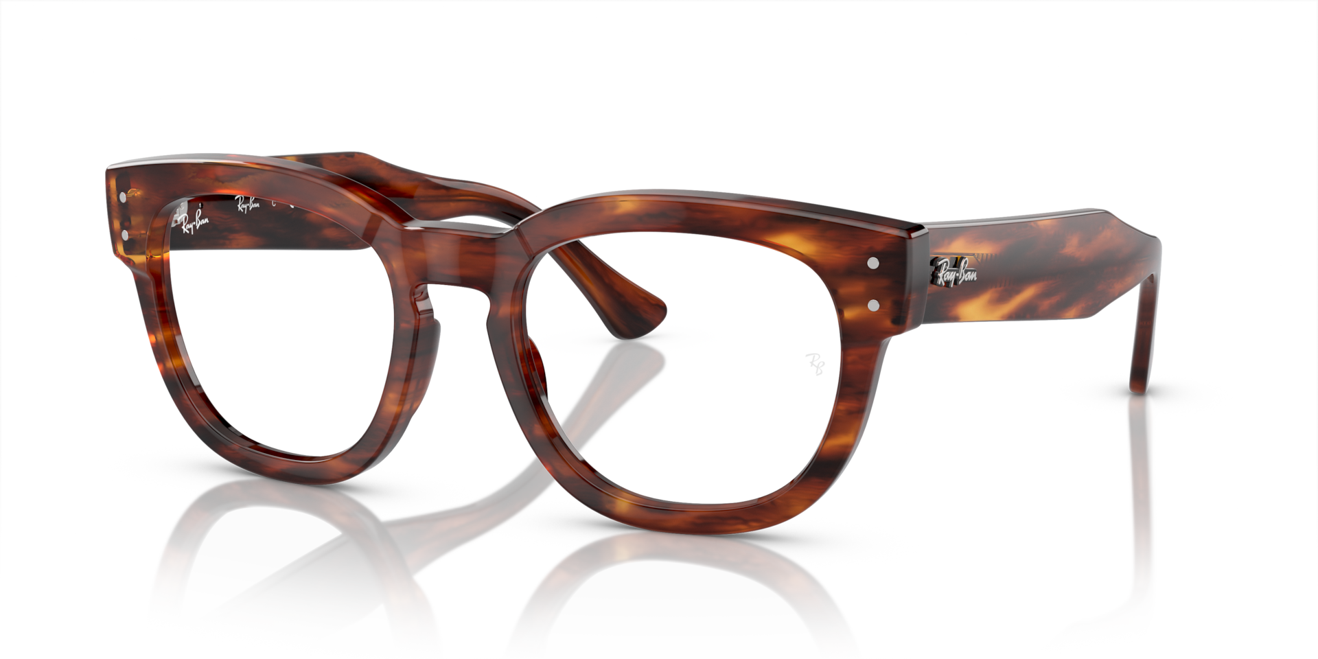 MEGA HAWKEYE OPTICS — Striped Havana / Clear