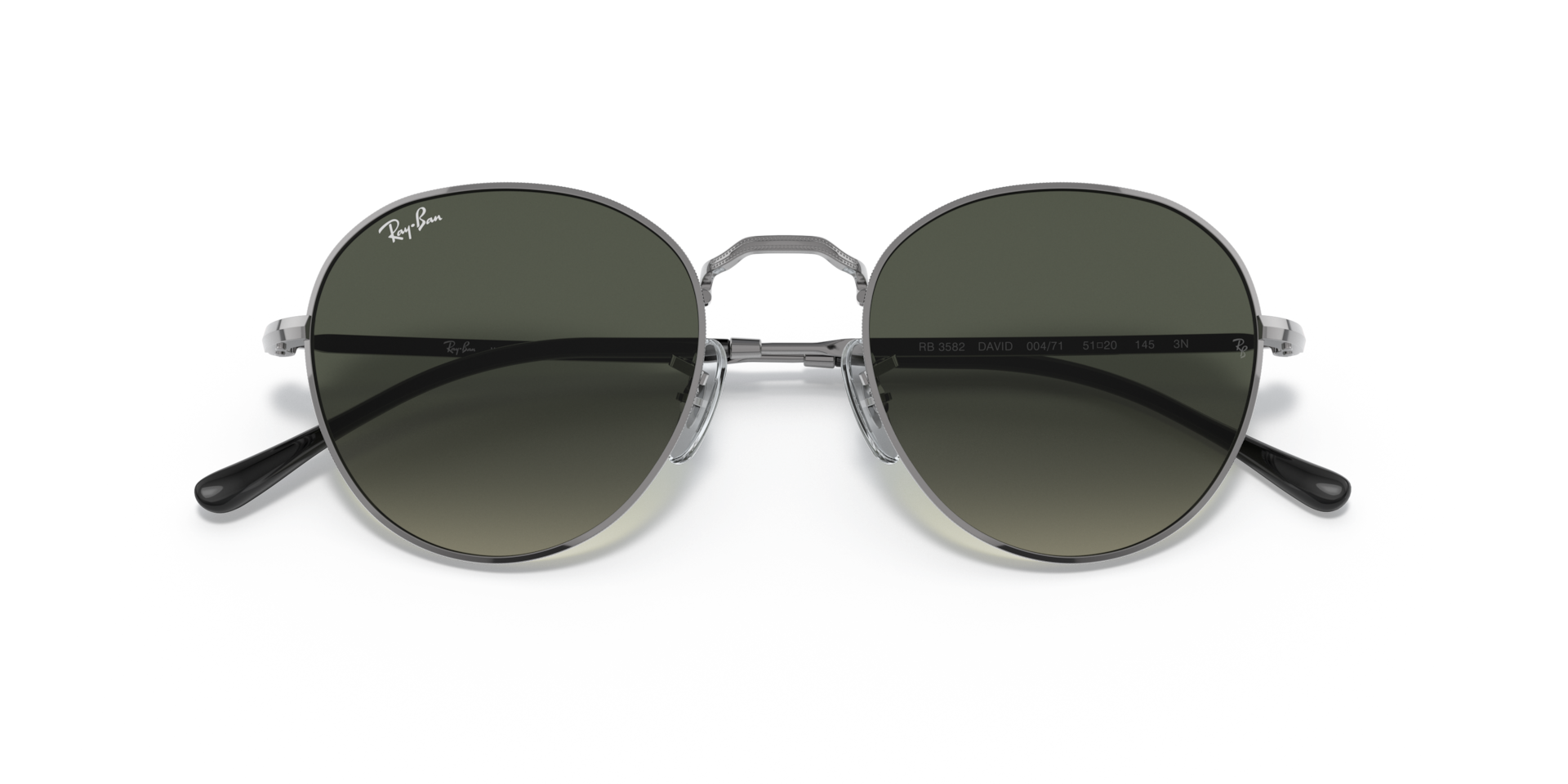 DAVID Sunglasses in Gunmetal and Grey (51-20) - RB3582 | Ray-Ban® CA