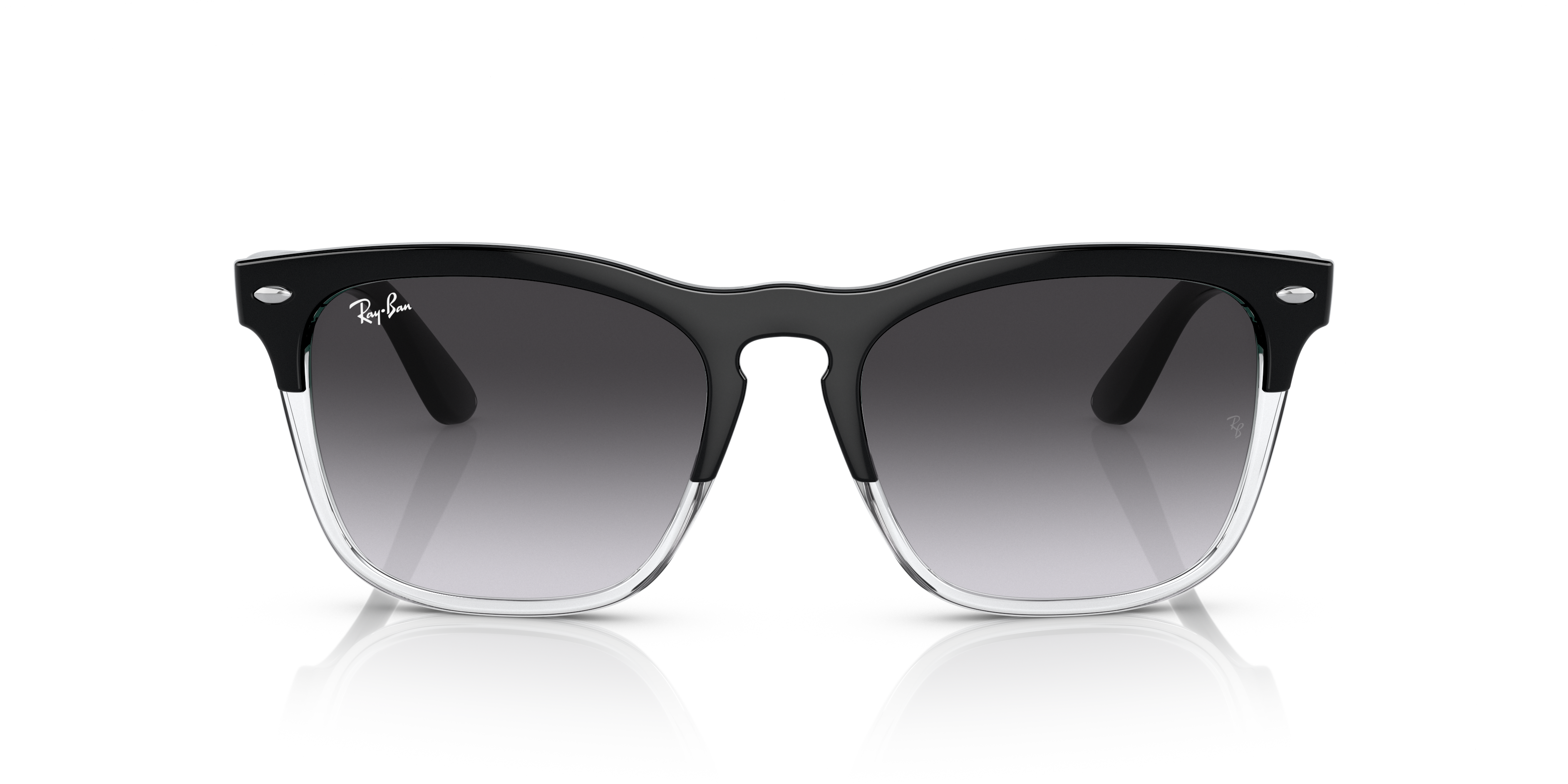 STEVE Sunglasses in Black On Transparent and Grey - RB4487 | Ray