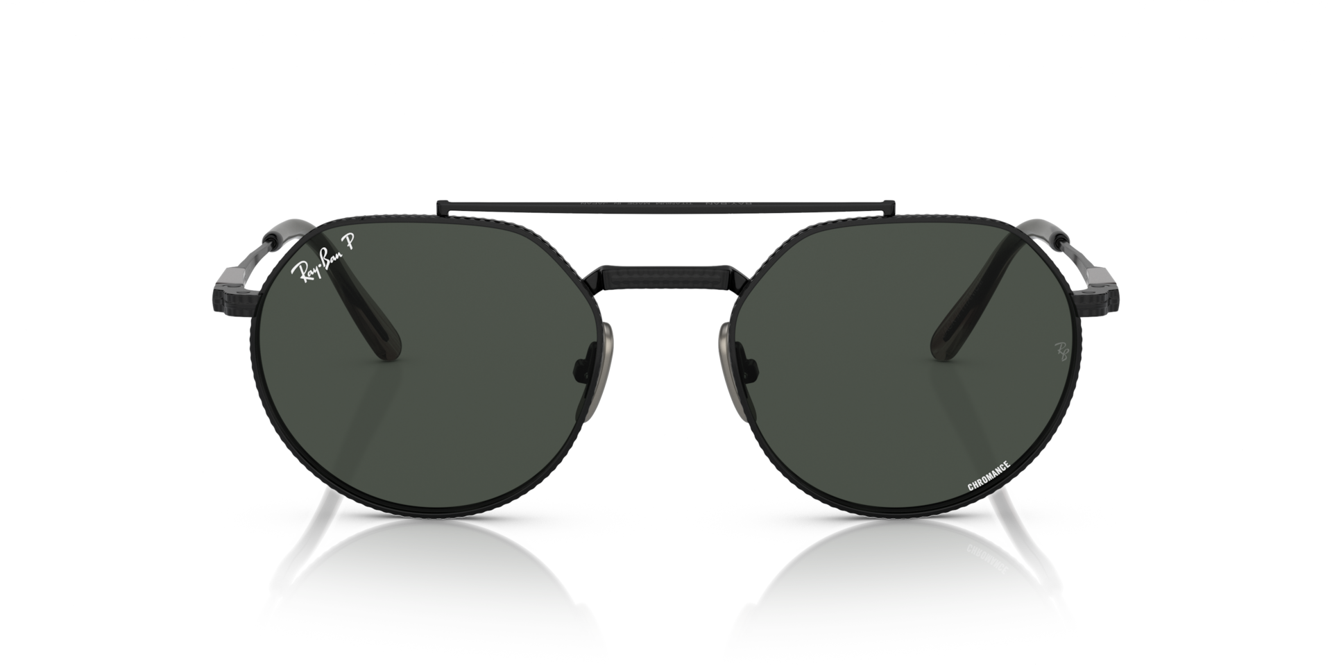 JACK II TITANIUM Polarized Sunglasses in Black and Dark Grey (53