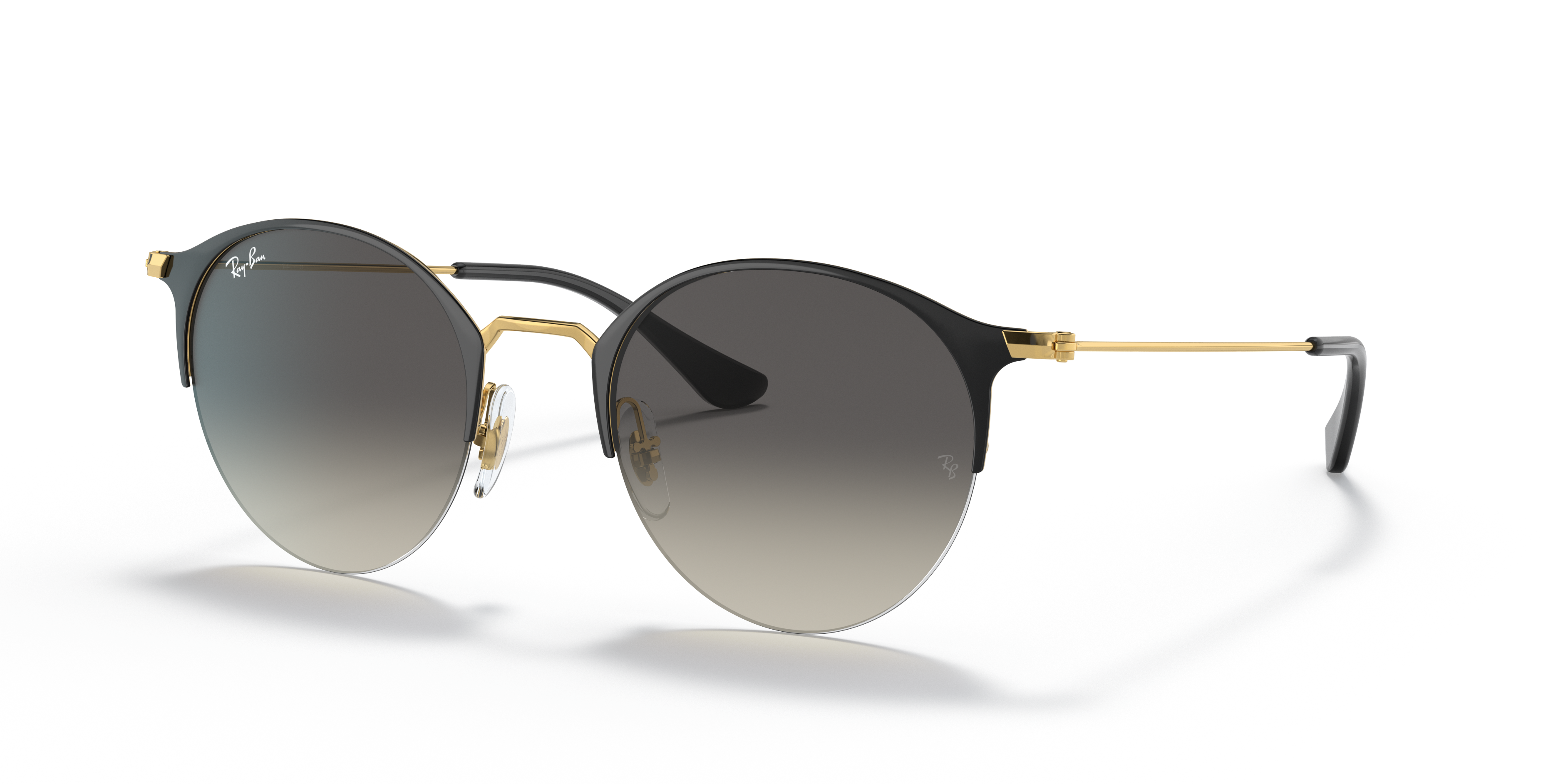 RB3578 Sunglasses in Black On Gold and Grey Gradient (50-22