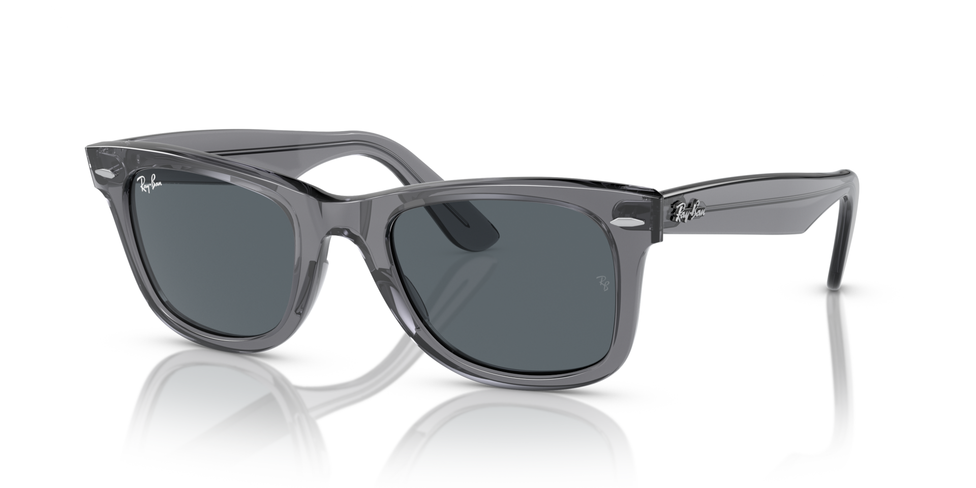 WAYFARER: Transparent Gray / Blue