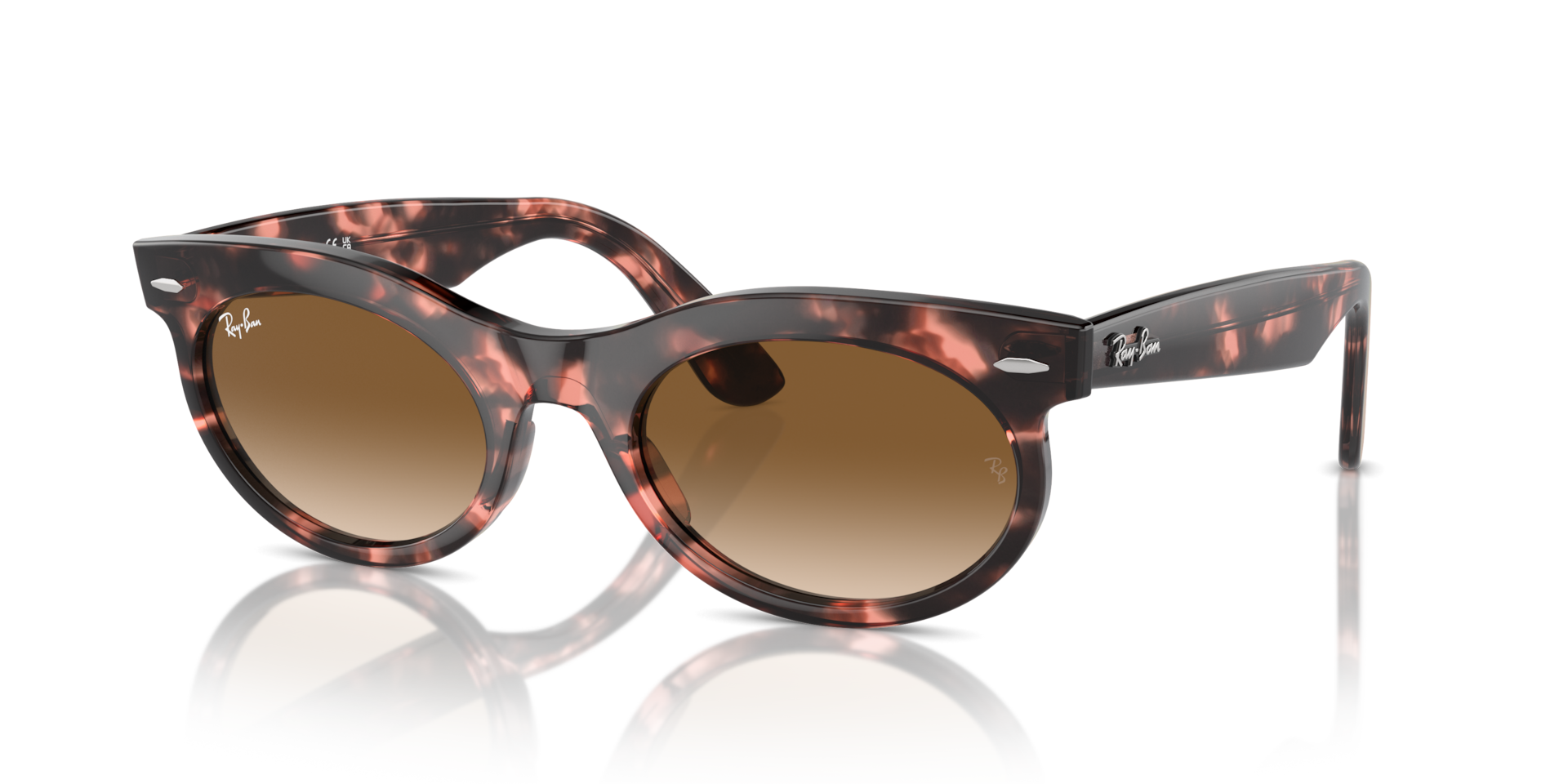WAYFARER OVAL — Pink Havana / Clear & Brown