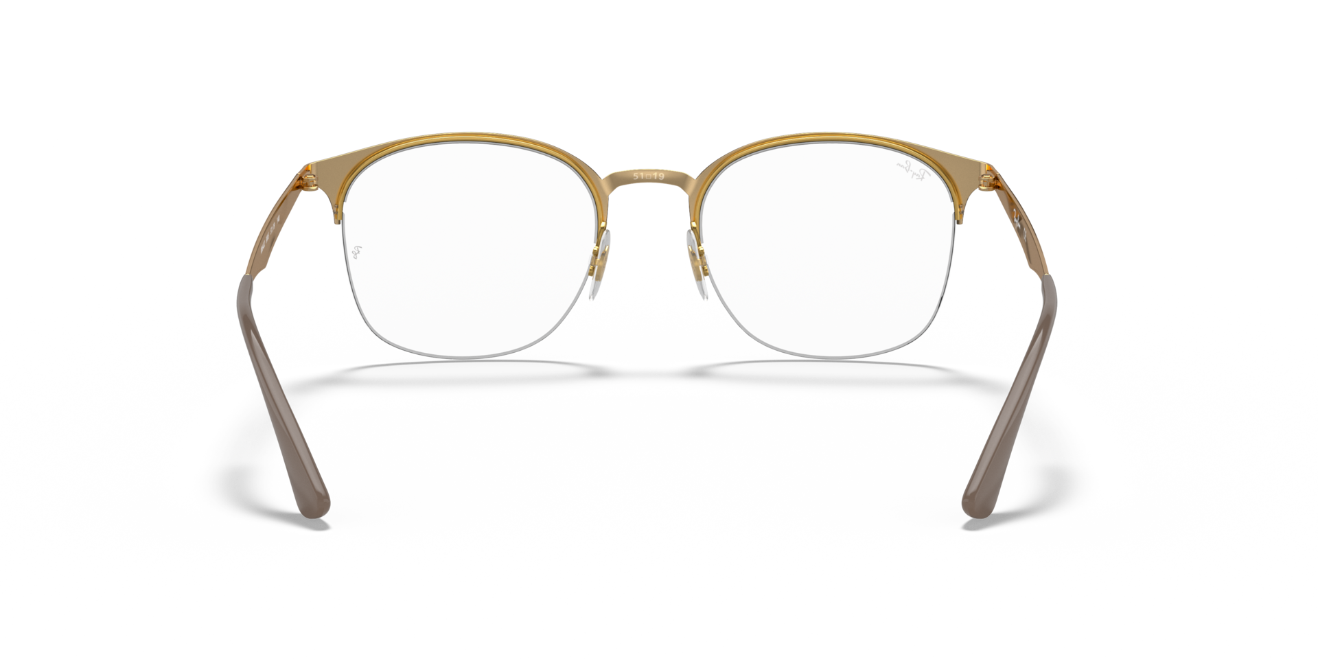 RB6422 OPTICS Polarized Eyeglasses with Beige and Clear (49-19