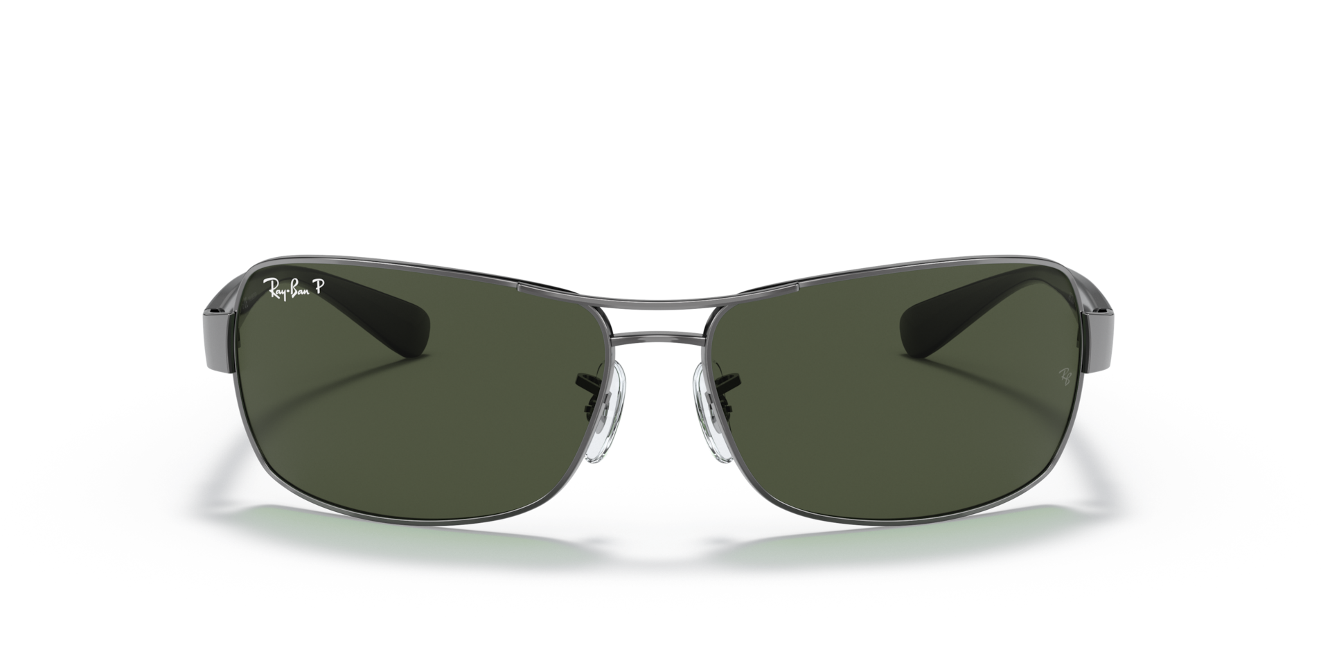 RB3379 Polarized Sunglasses in Gunmetal and G-15 Green Polarized