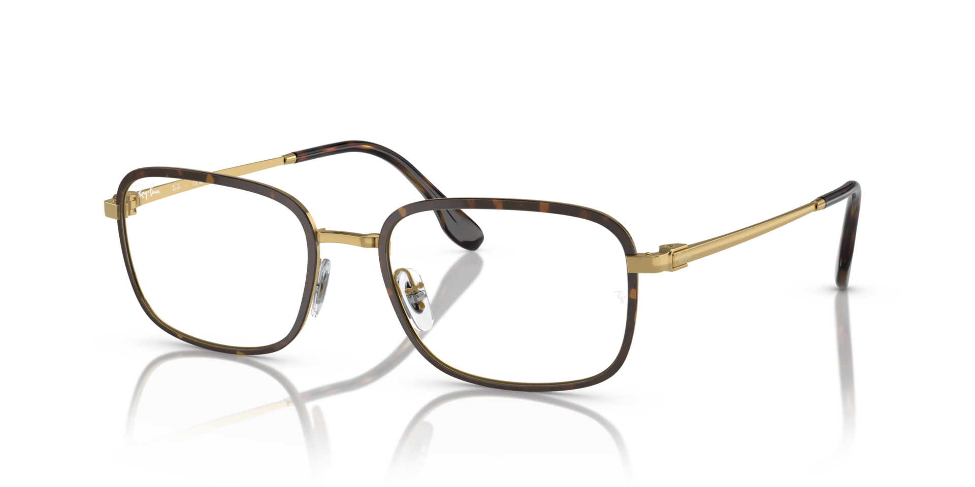 RB6495 OPTICS — Havana On Gold / Clear