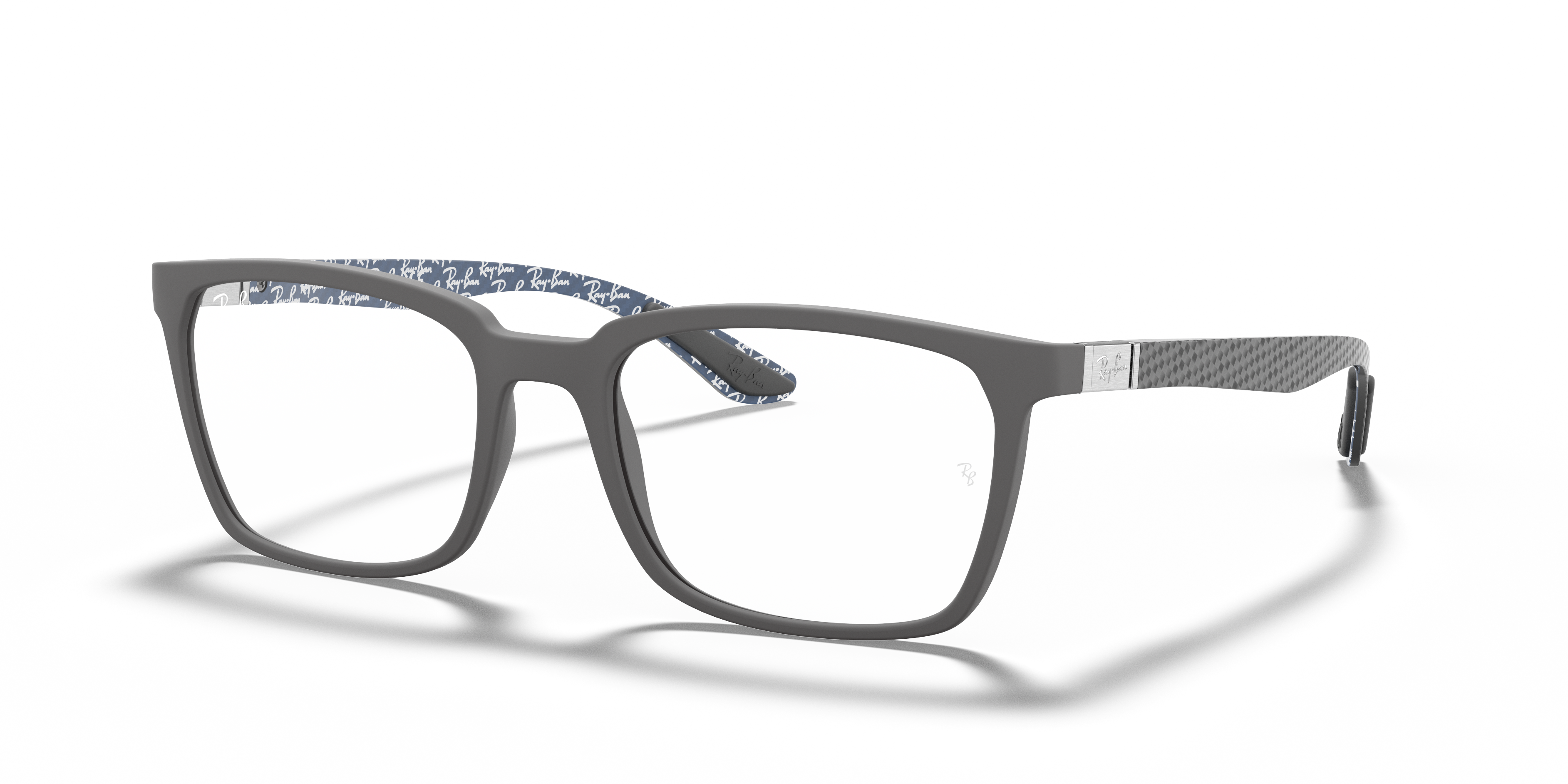 Ray Ban Rx 797 Rb8906 Optics Eyeglasses with Matte Black and Clear (54-19) - RB8906 ...