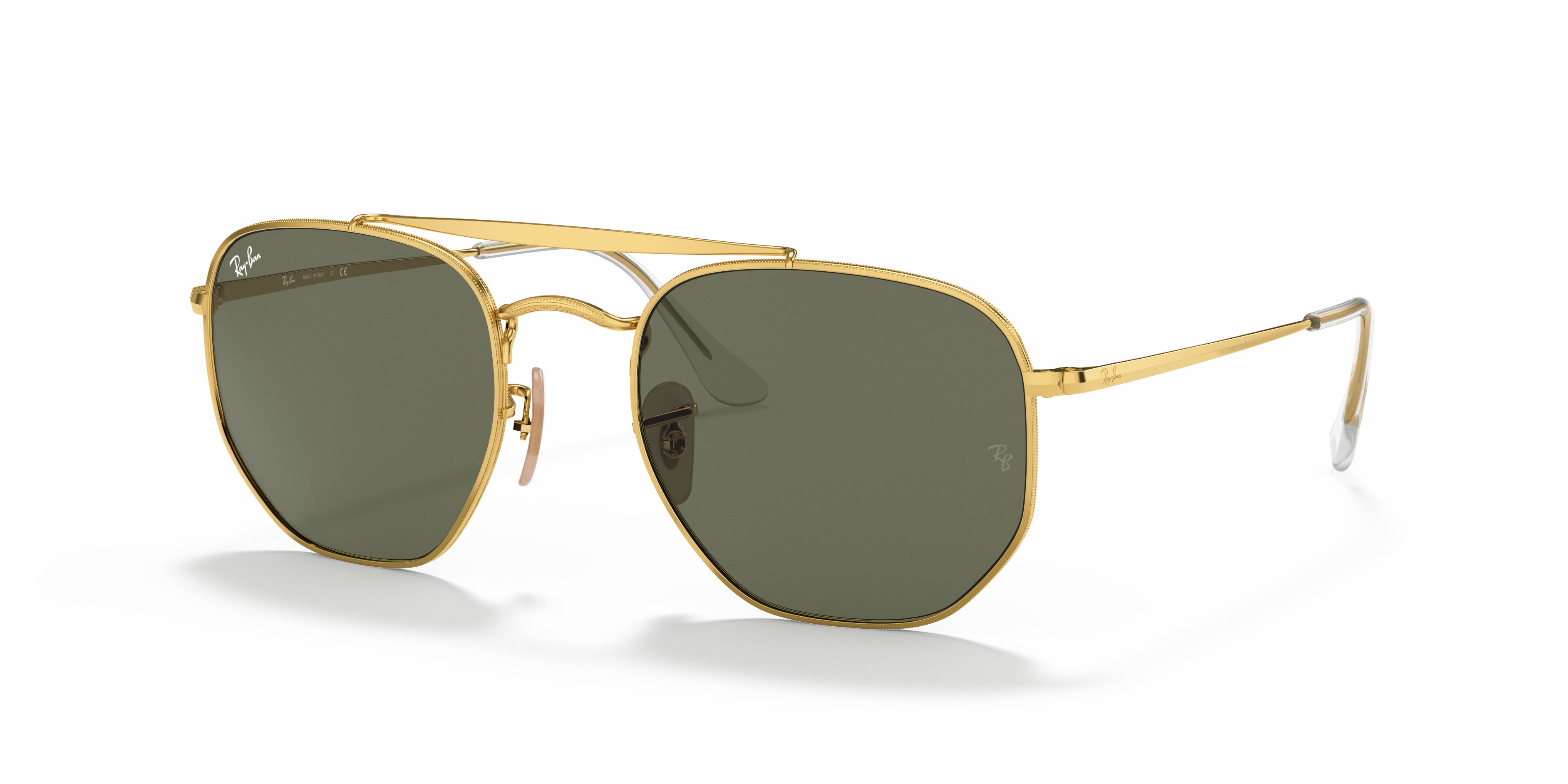 MARSHAL Sunglasses in Arista Gold and G-15 Green (54-21  display picture 2