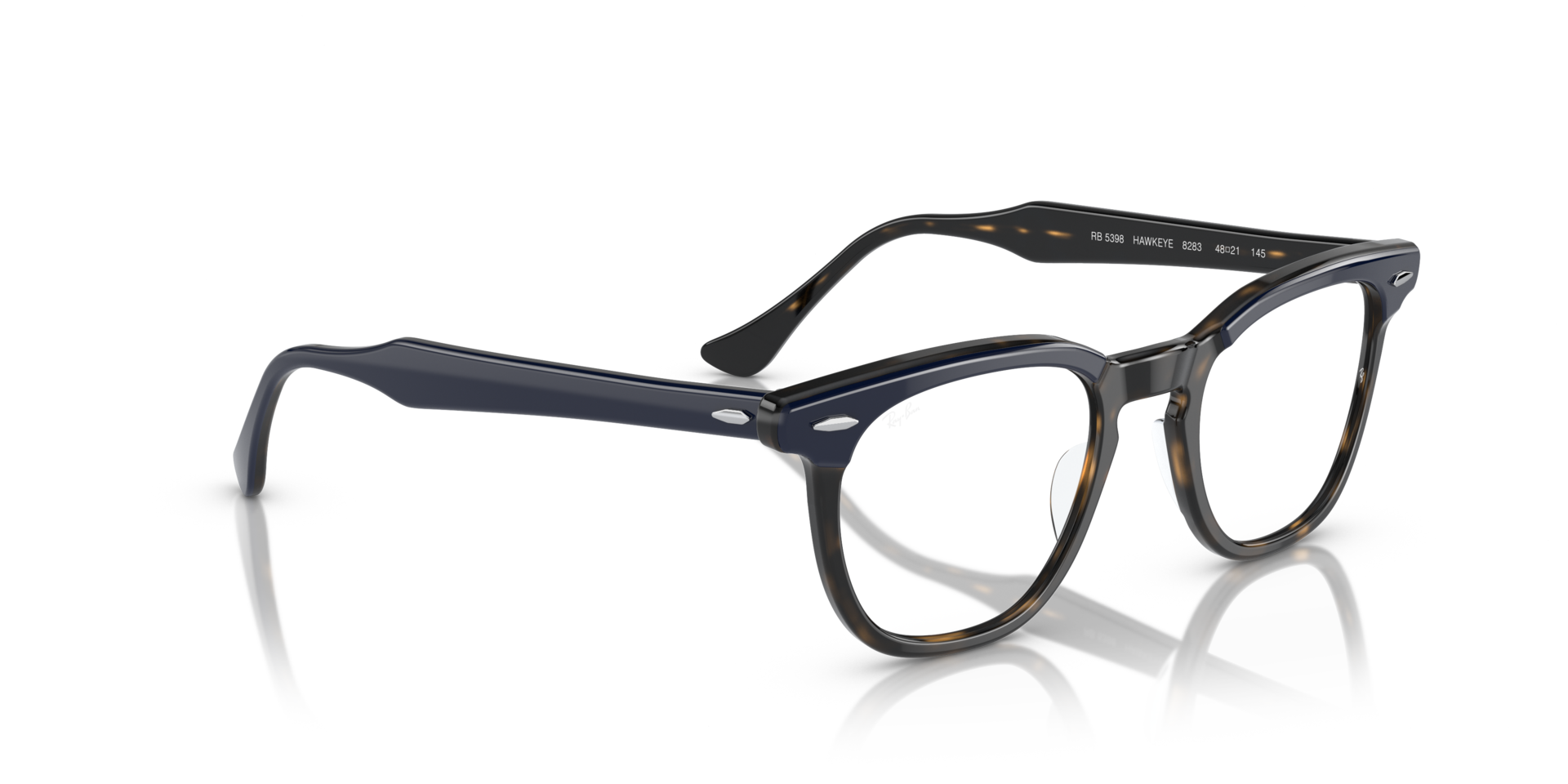 レイバン]メガネ RX5398F HAWKEYE BLU ON HAVANA Ray-Ban（レイバン