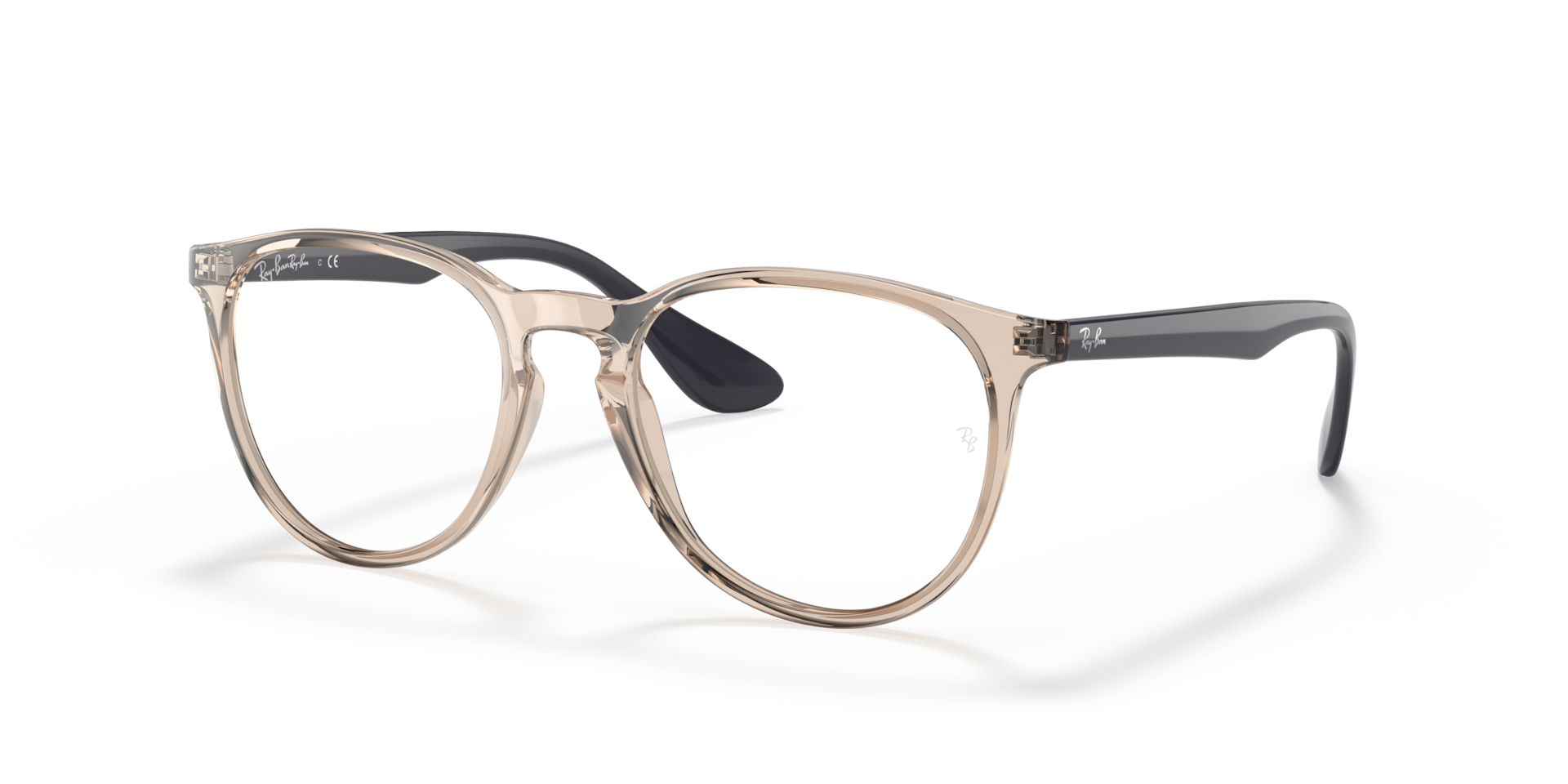 ERIKA OPTICS Eyeglasses with Transparent Brown and Clear (51-18