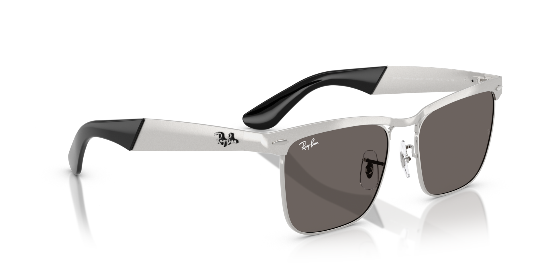 WAYFARER DELUXE Sunglasses in Sandblasted Silver On Silver and