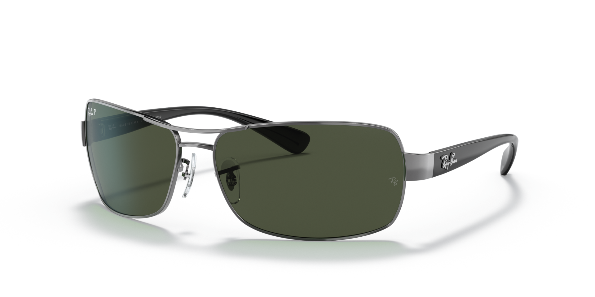 RB3379 — Gunmetal / G-15 Green Polarized