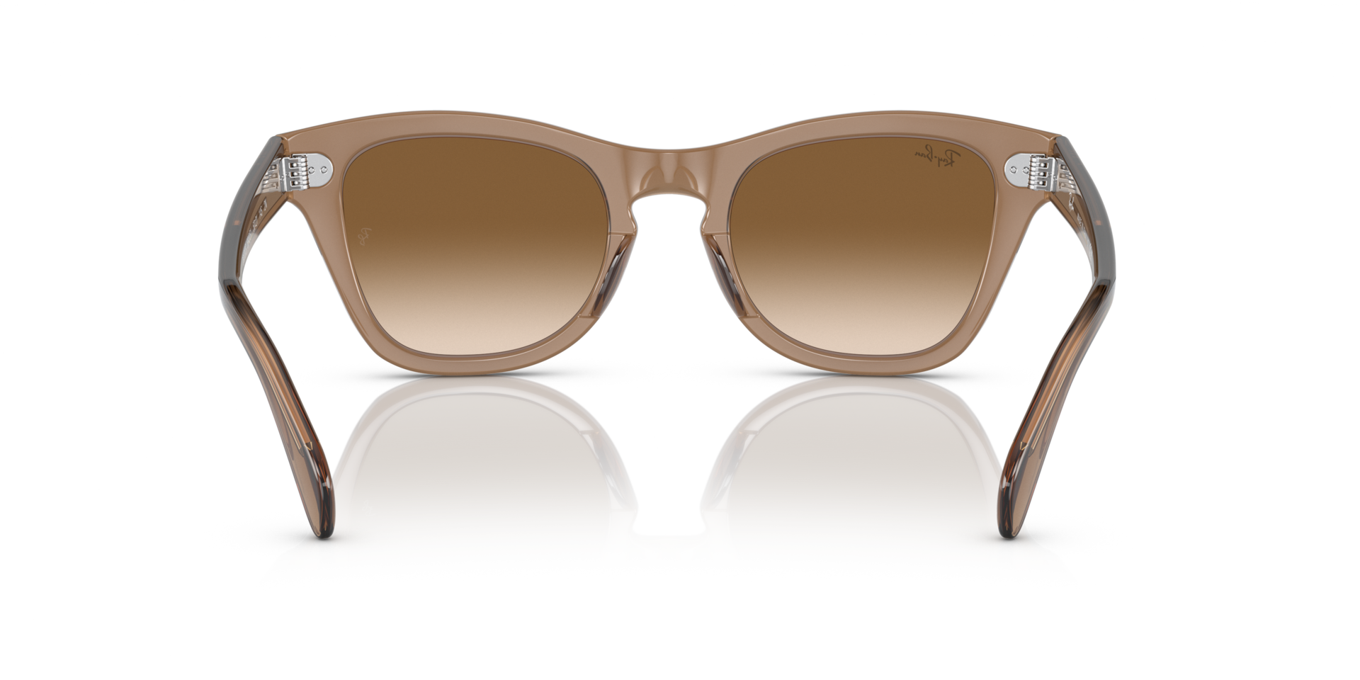 RB0707S Sunglasses in Transparent Light Brown and Brown (50-21