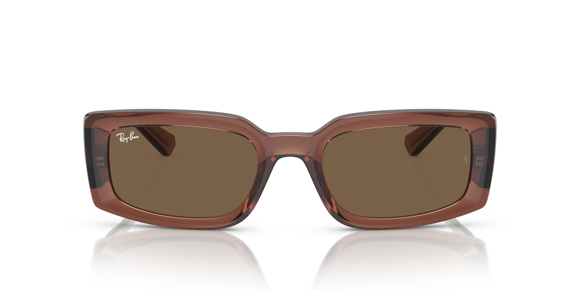 KILIANE BIO-BASED Sunglasses in Transparent Brown and Dark Brown