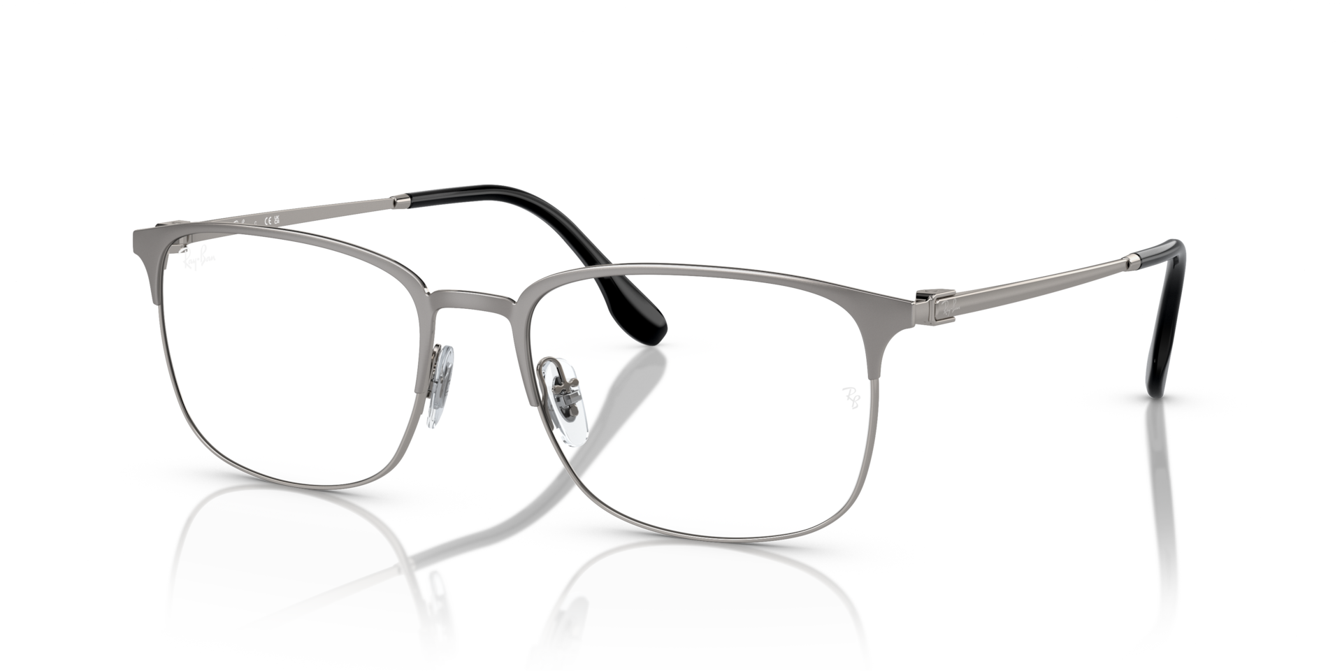RB6494 OPTICS — Gunmetal On Gunmetal / Clear