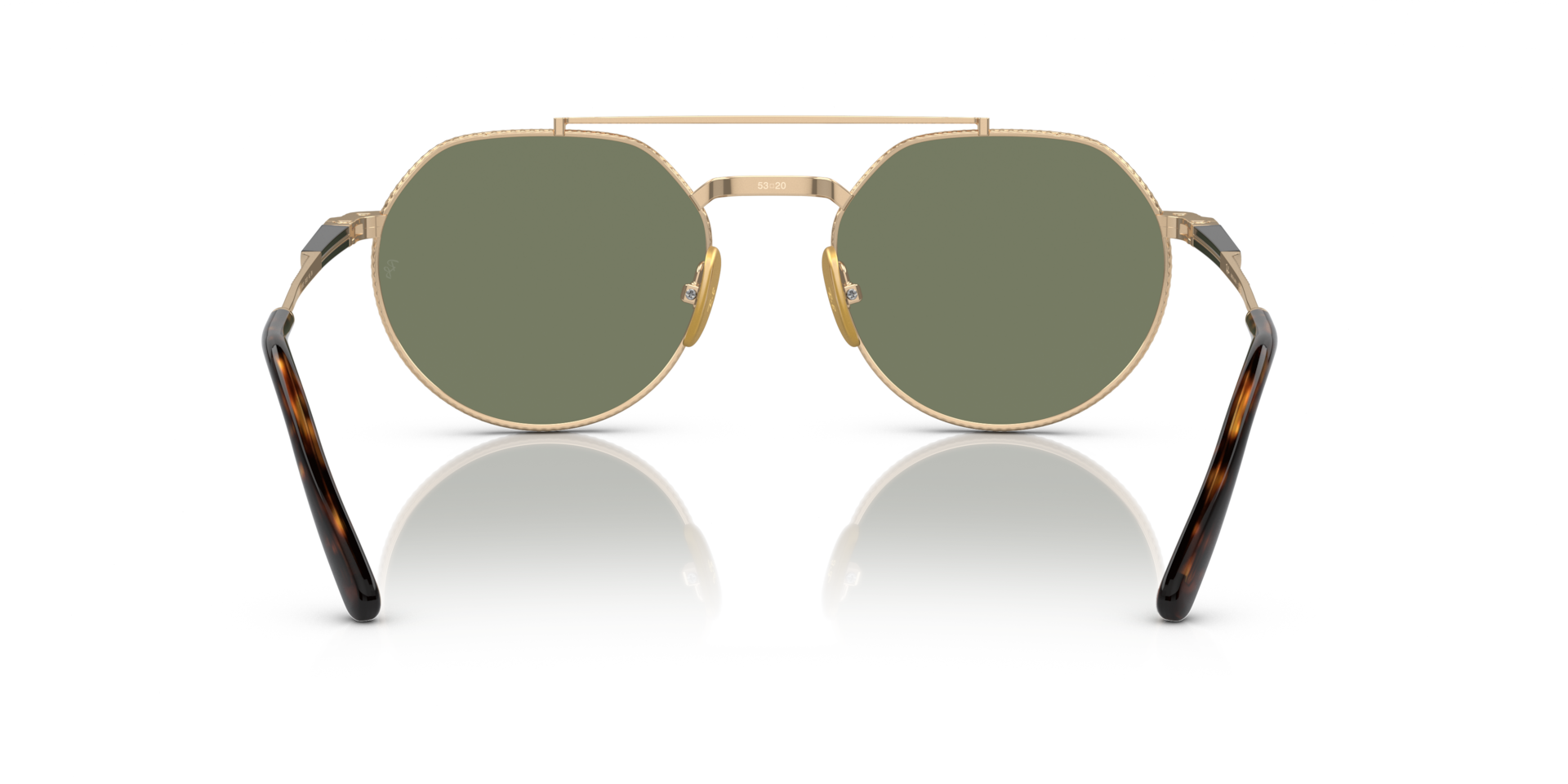 JACK II TITANIUM Sunglasses in Arista Gold and Green (53-20