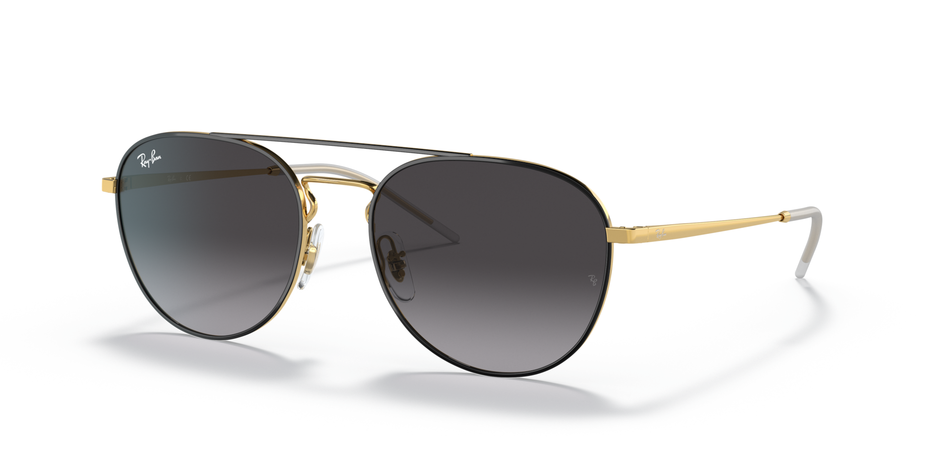 RB3589 Sunglasses in Black On Gold and Grey (55-18) - RB3589 | Ray