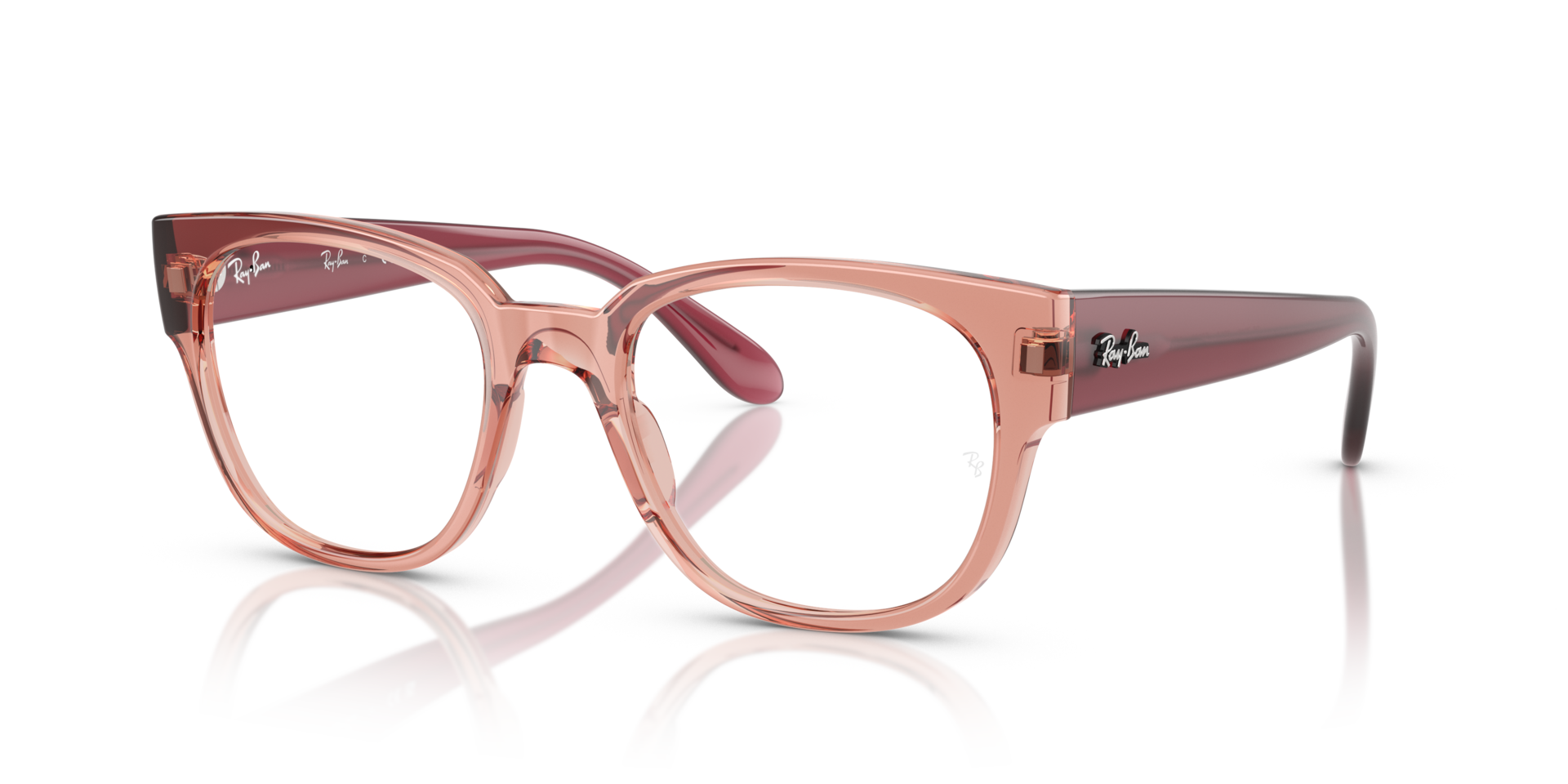 RB7210 OPTICS — Transparent Dark Pink / Clear