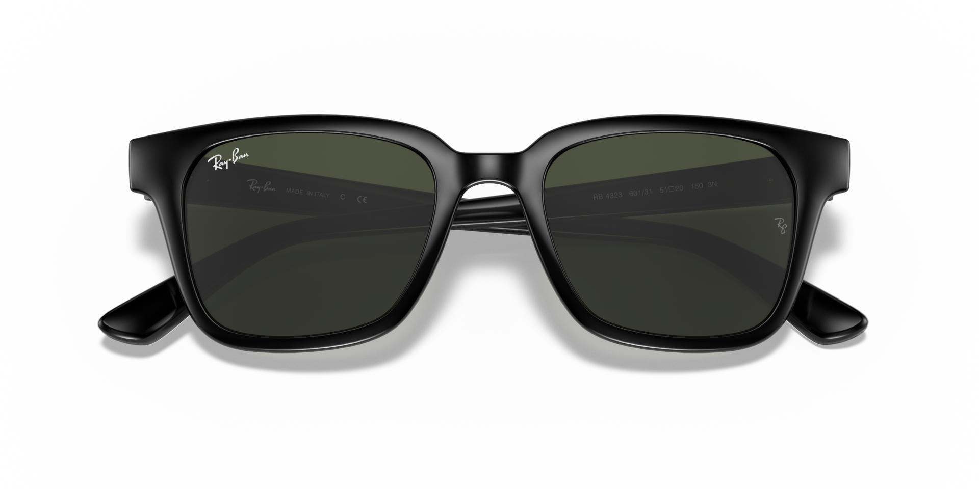 Ray-Ban RB4323-F 601/31 サングラス Ray-Ban RB4323-F 601/31 サングラス RB4323 Sunglasses in Black and