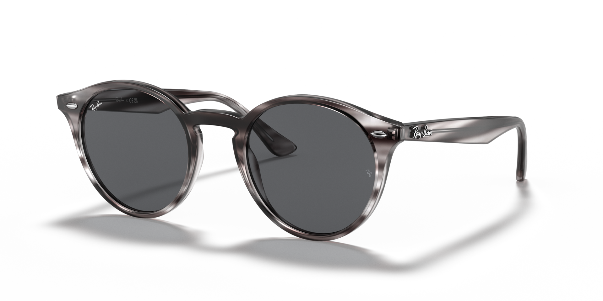 RB2180: Striped Grey Havana / Grey Classic