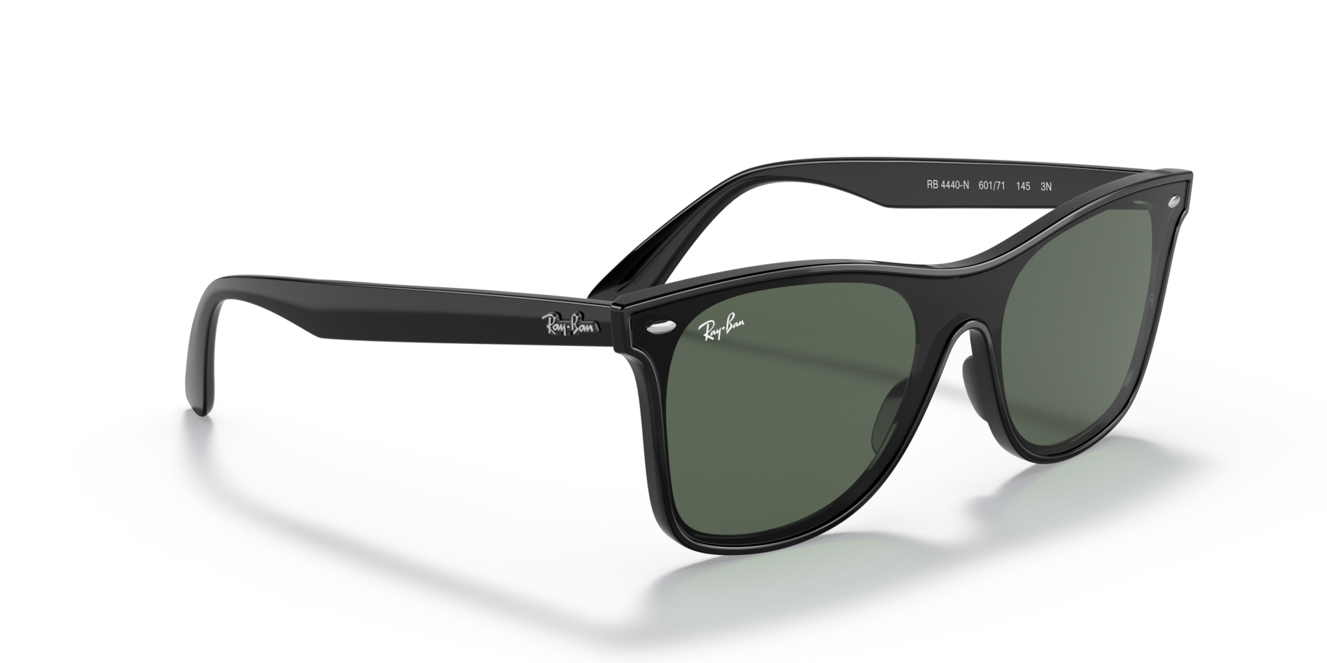 Ray-Ban RB 4440-N ブラック サングラス BLAZE WAYFARER Sunglasses in Black and Green (0-141) - RB4440N