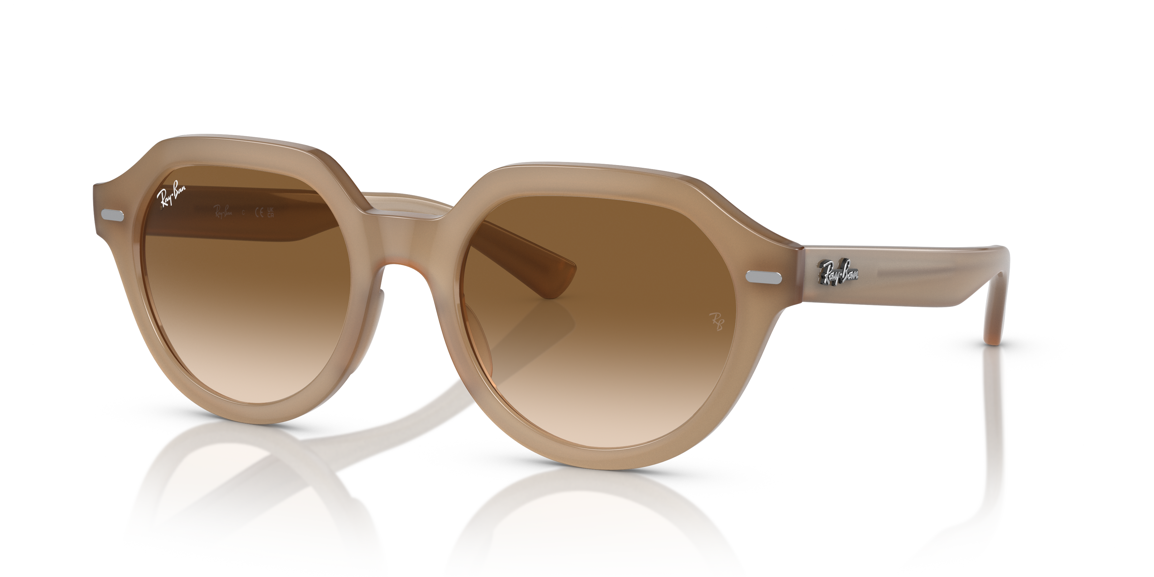 Gina Sunglasses in Polished Turtledove and Brown (53-21) - RB4399 | Ray ...