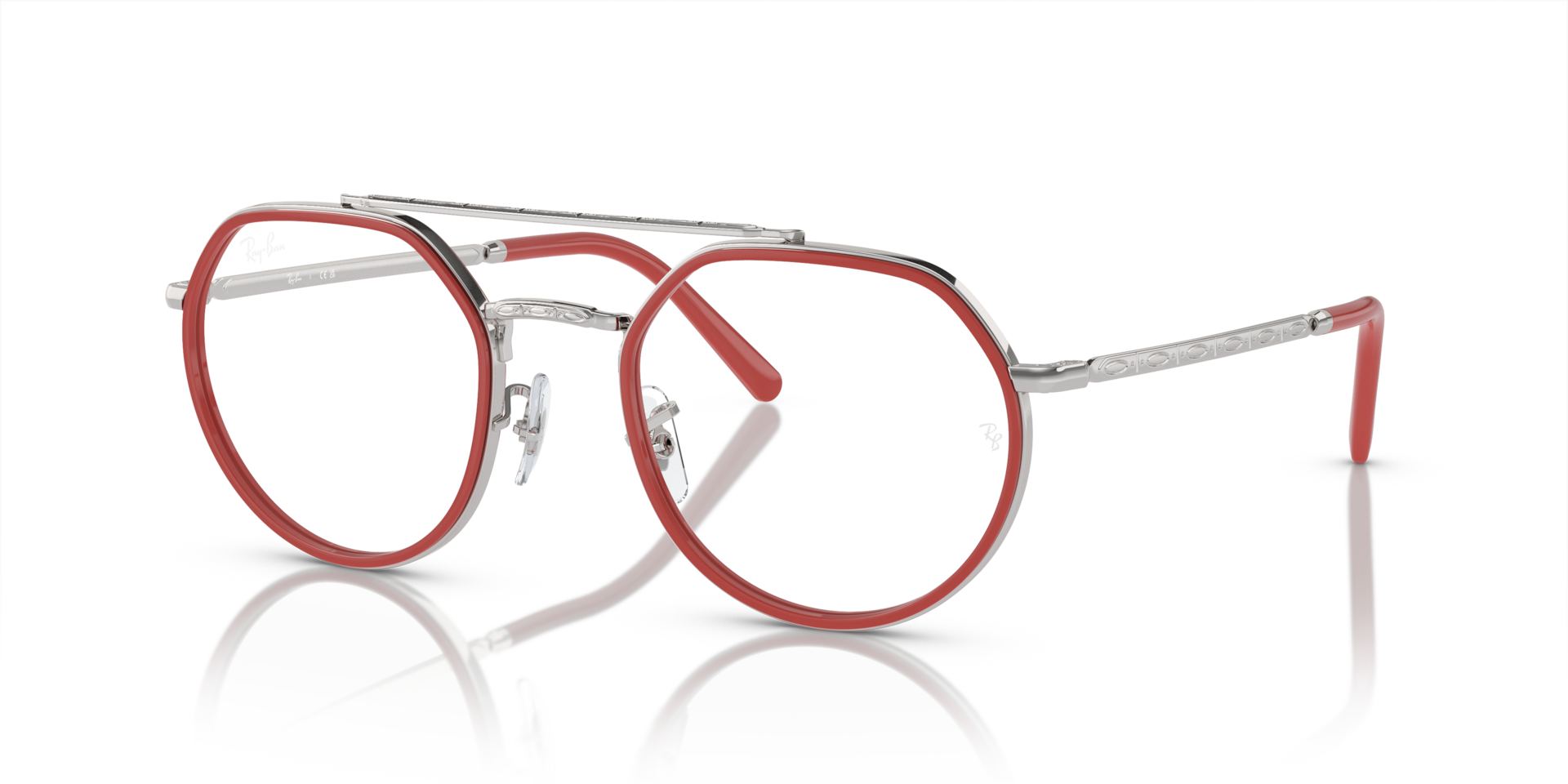 RB3765V OPTICS — Silver / Clear