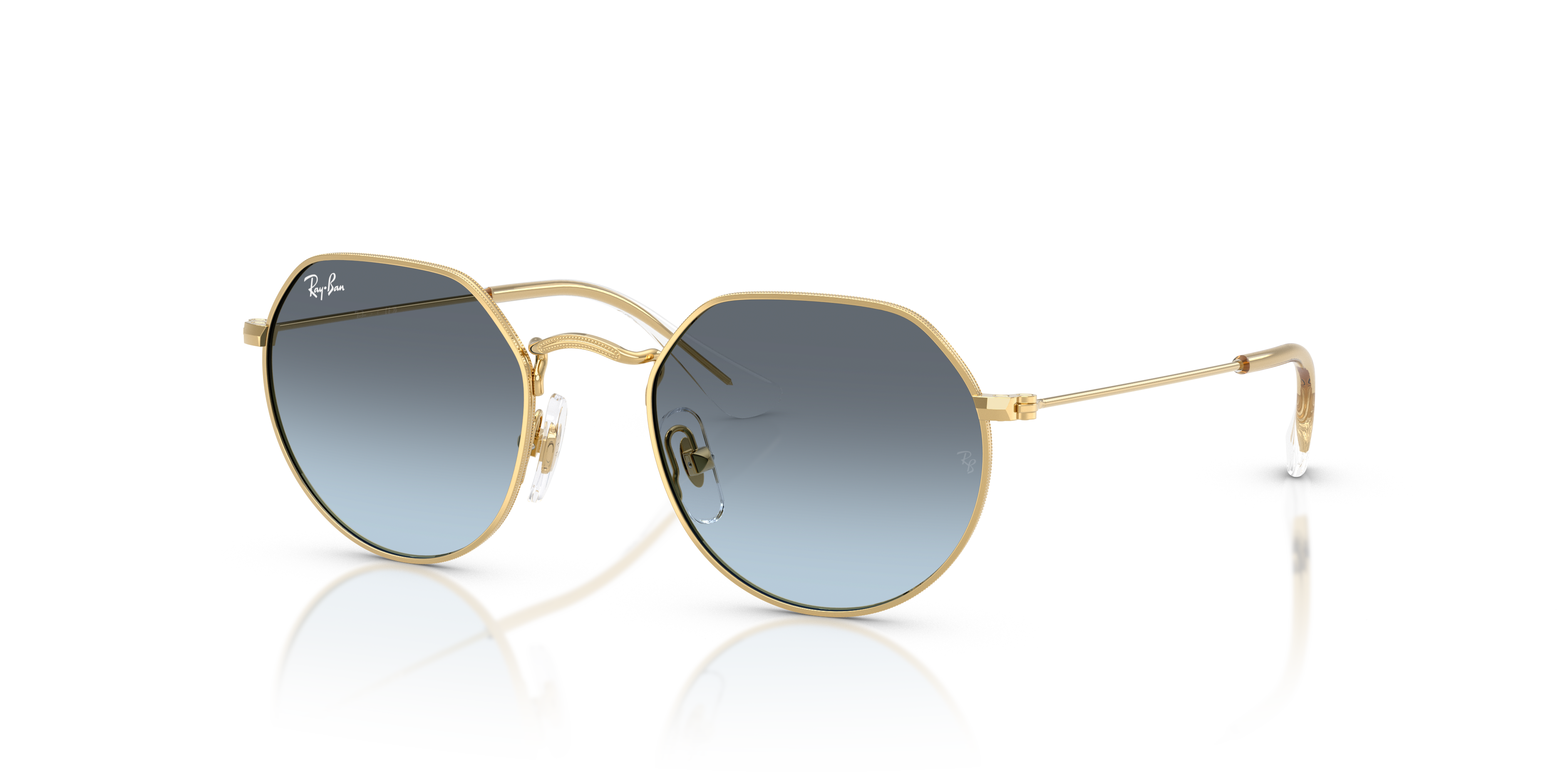 JACK KIDS Sunglasses in Arista Gold and Blue Gradient Grey (47-19