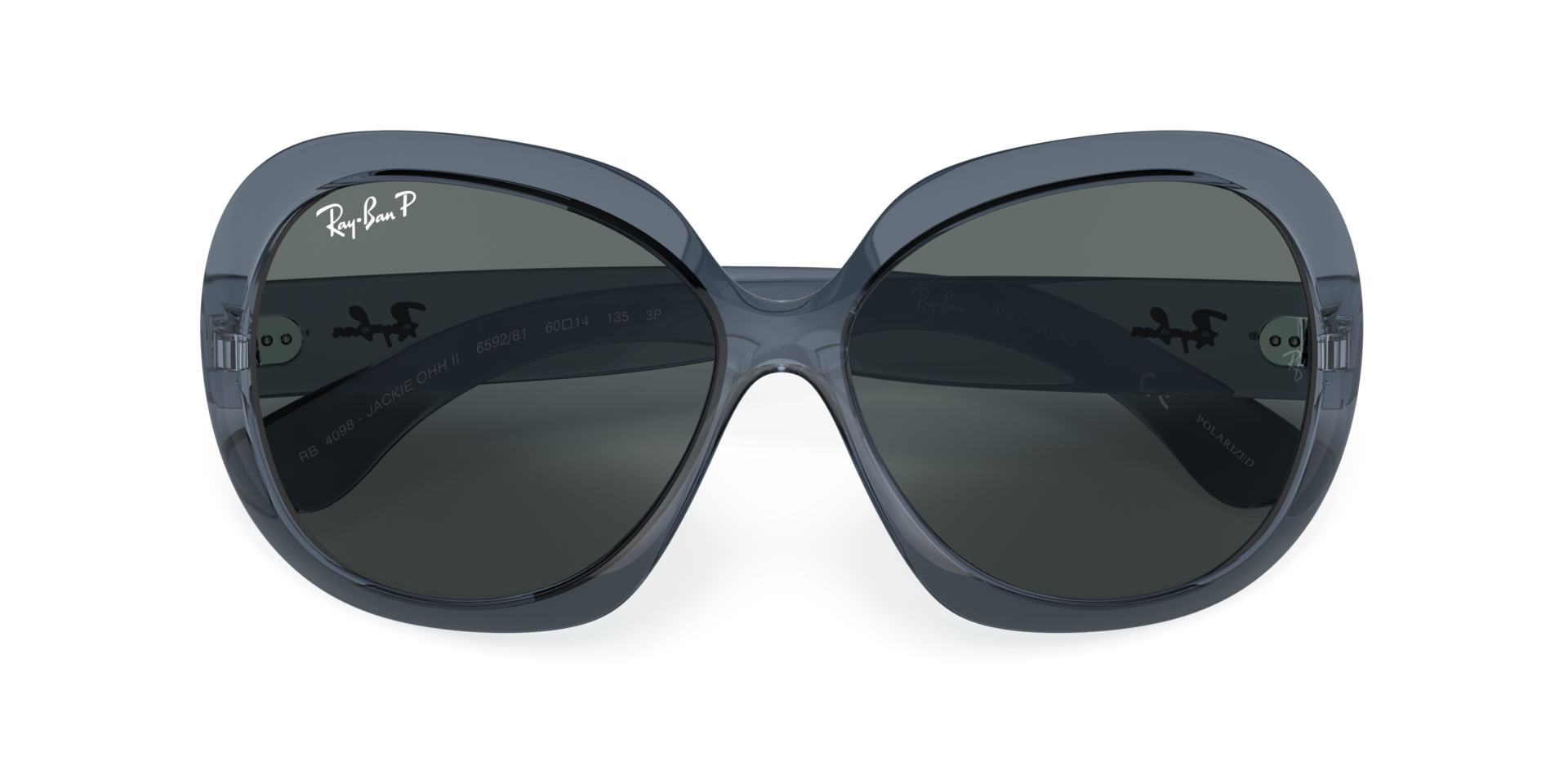 JACKIE OHH II TRANSPARENT Sunglasses in Transparent Blue and Dark