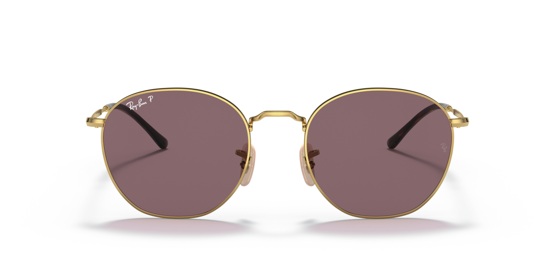 ROB Polarized Sunglasses in Arista Gold and Dark Violet Polarized