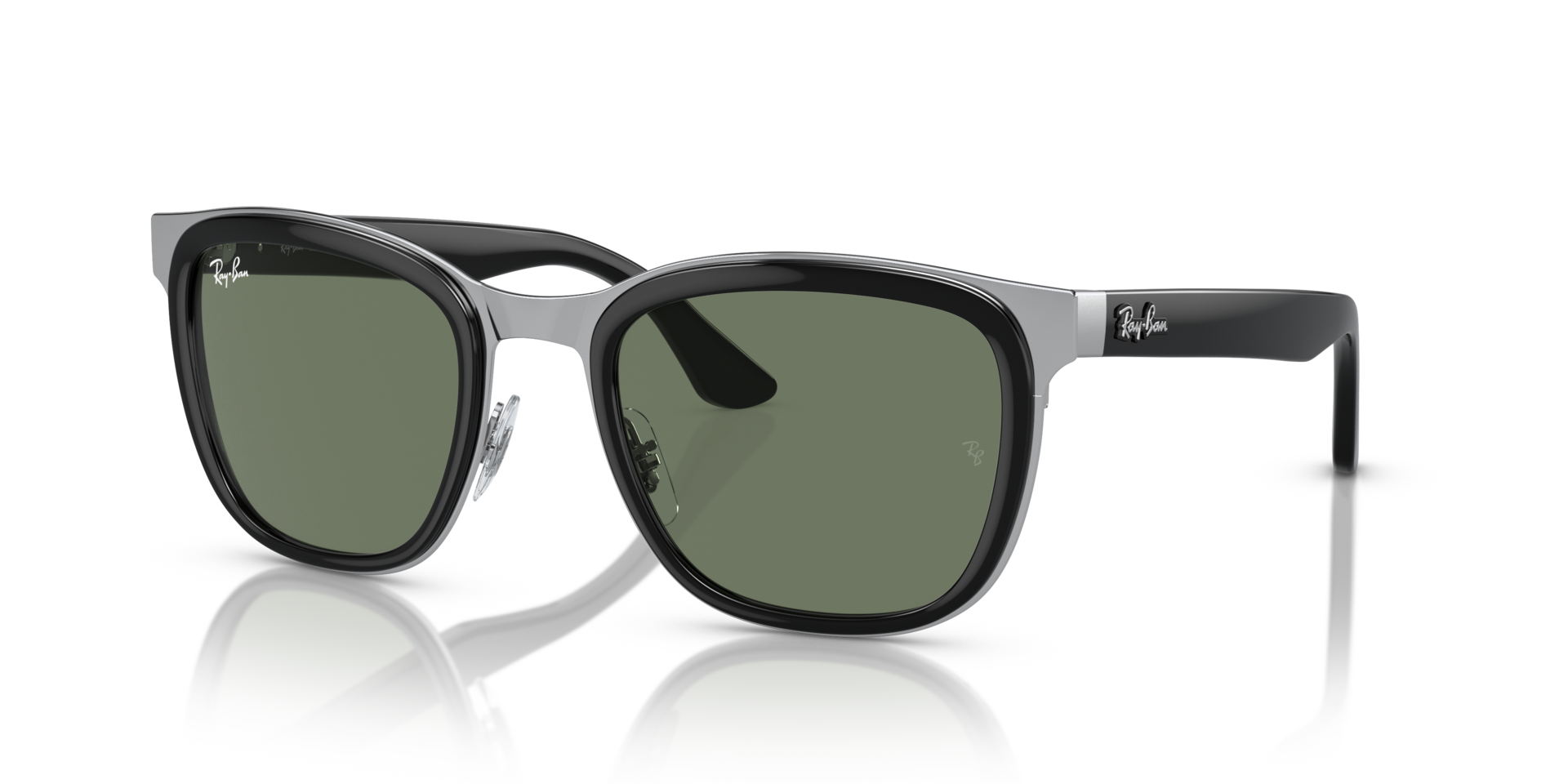 Óculos de Sol CLYDE TRANSITIONS® em Preto sobre Prata e