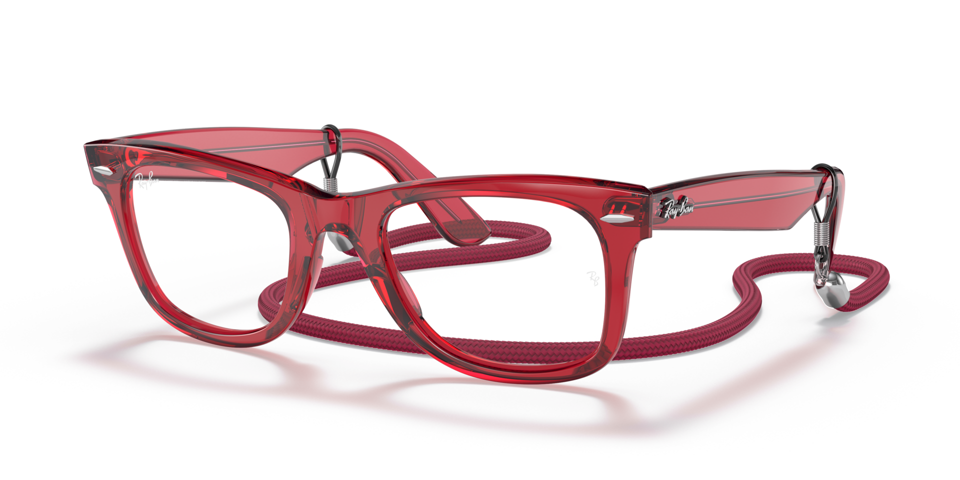 ORIGINAL WAYFARER COLORBLOCK TRANSITIONS® — Transparent Red / Clear/White