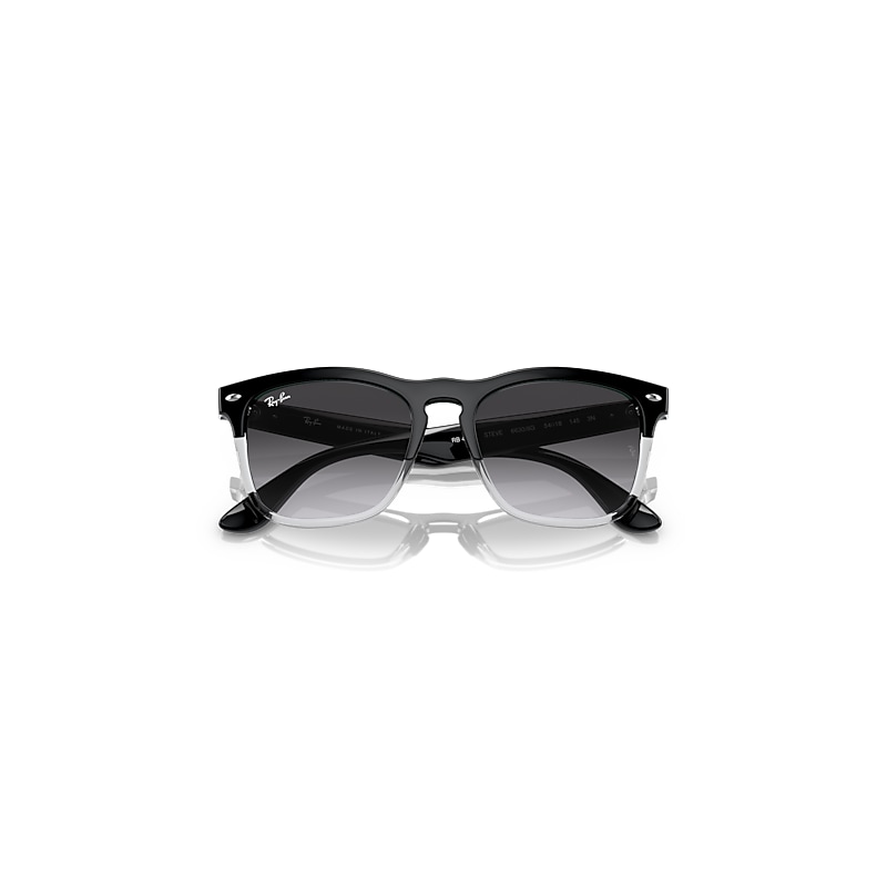 STEVE Sunglasses in Black On Transparent and Grey - RB4487 | Ray