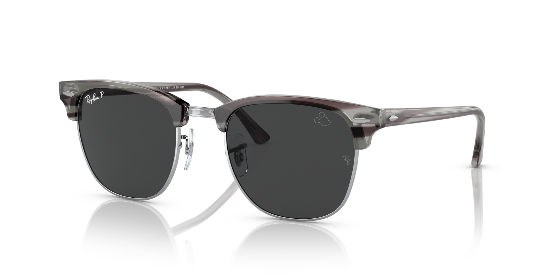 RB3016 CLUBMASTER DISNEY MICKEY MOUSE — Grey Havana / Grey Polarized