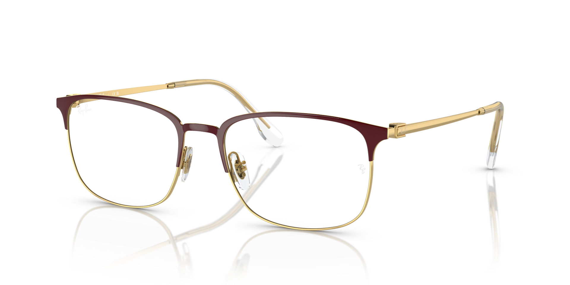 RB6494 OPTICS — Bordeaux On Gold / Clear