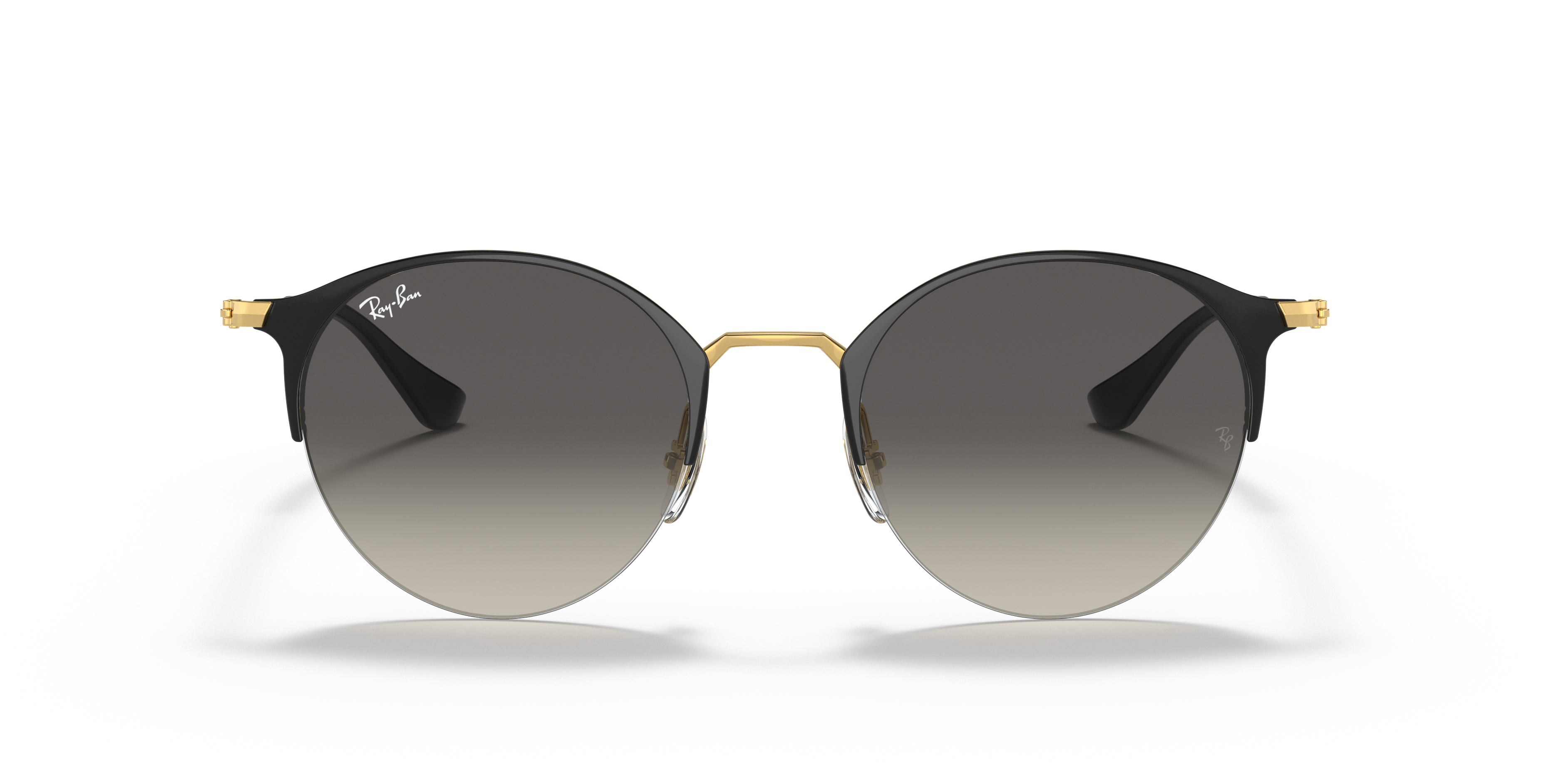Ray-Ban RB3578 サングラス 187/11 メンズ•レディース RB3578 Sunglasses in Black On Gold and Grey Gradient - RB3578