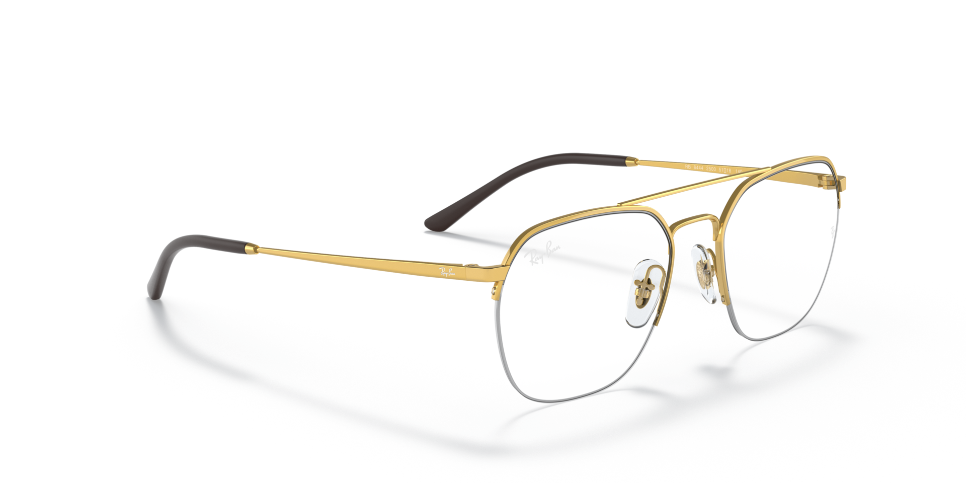RB6444 OPTICS Polarized Eyeglasses with Arista Gold and Clear (51