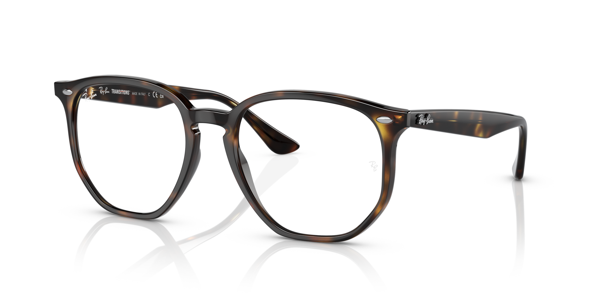 RB4306 TRANSITIONS® — Light Havana / Clear/Green