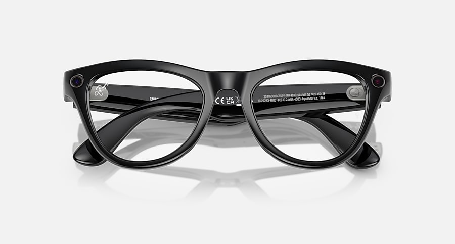 Skyler Gen 1, Black · Clear/Cerulean Blue: Closed Front