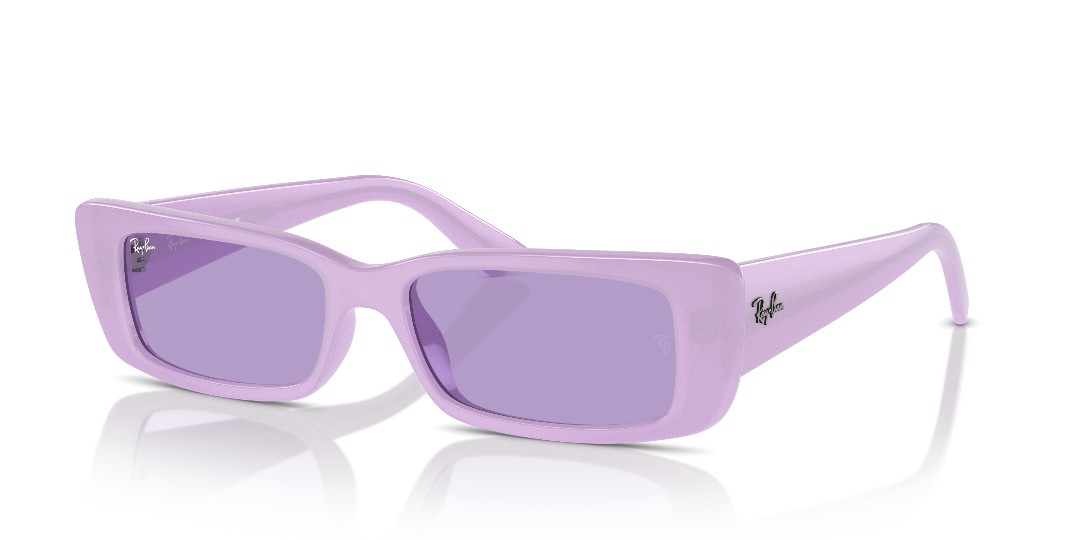 Teru Bio-based Sunglasses in Polished Lilac and Violet (54-17) - RB4425 ...