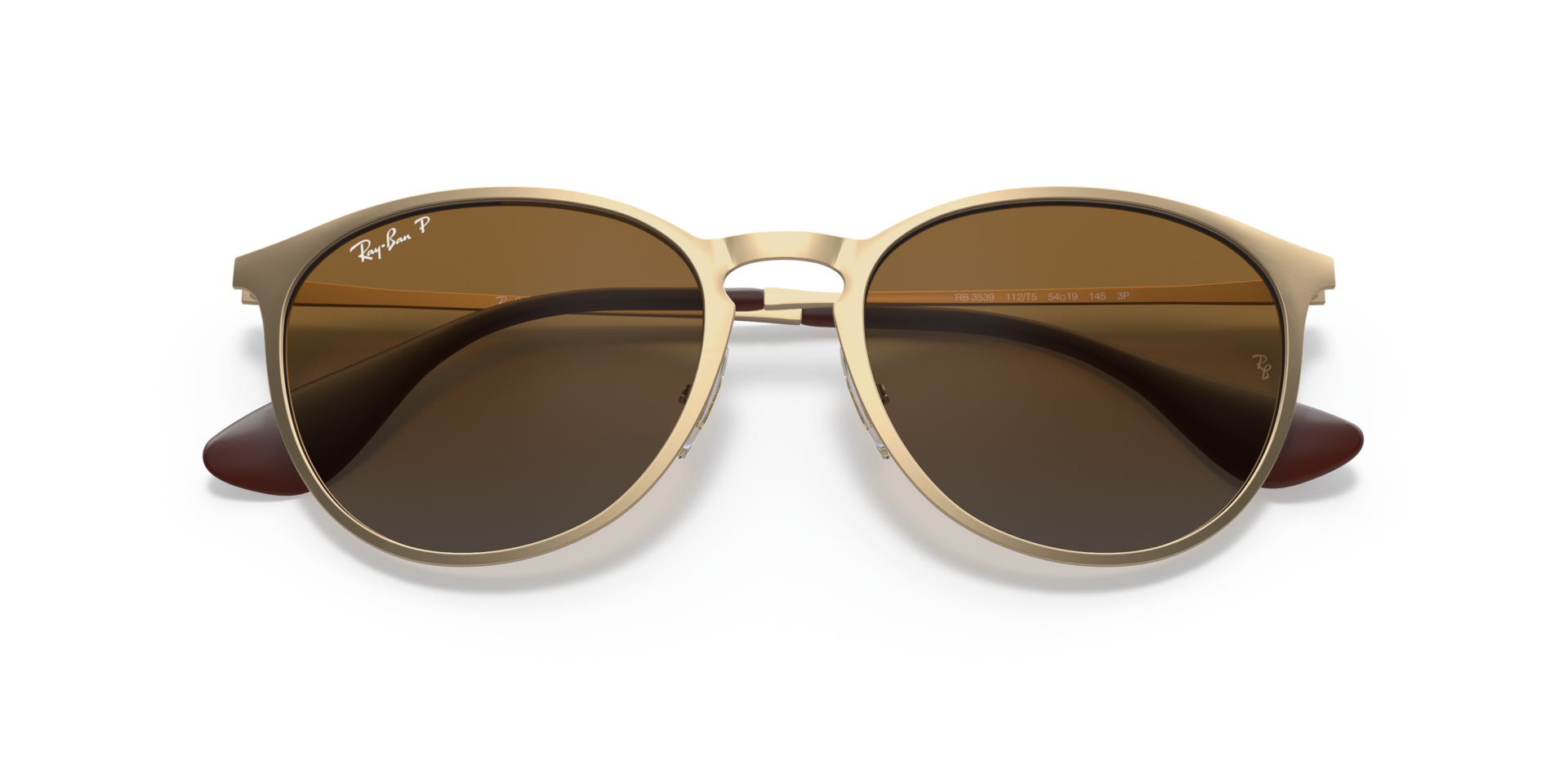 ERIKA METAL Polarized Sunglasses in Gold and Brown Polarized (54