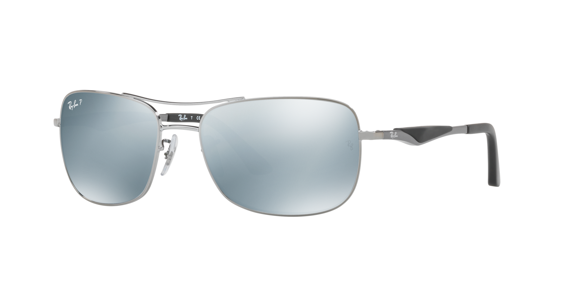 RB3515 — Gunmetal / Silver Polarized