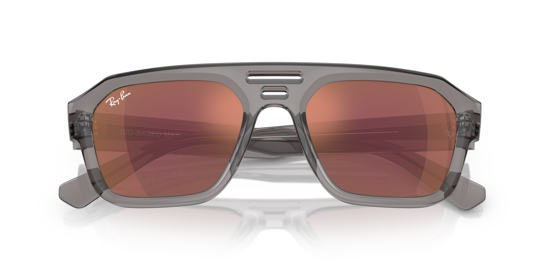 CORRIGAN BIO-BASED Sunglasses in Transparent Grey and Dark Violet