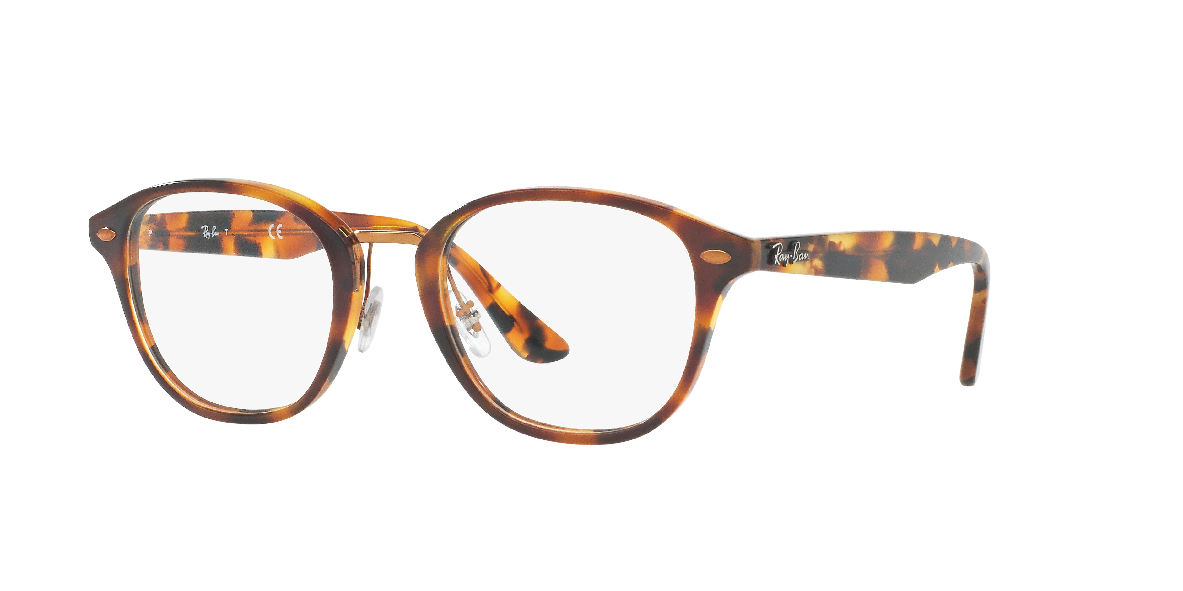 RB5355 OPTICS Polarized Eyeglasses with Tortoise and Clear (50-21