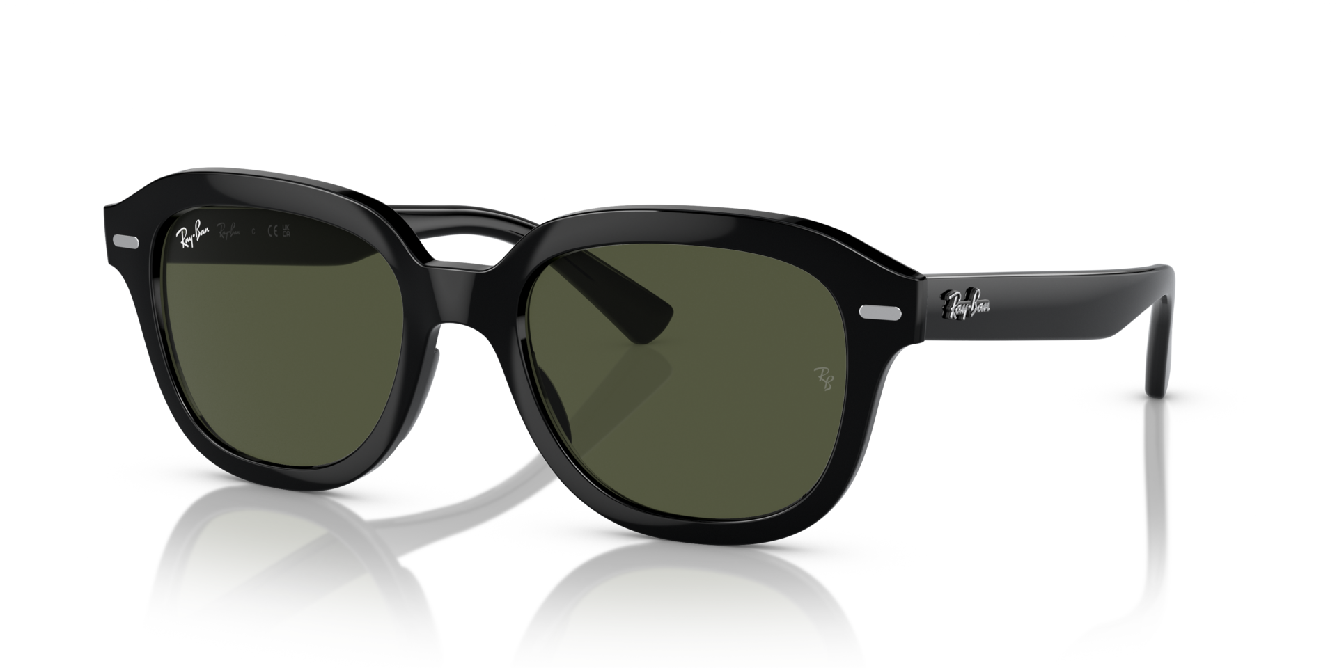 ERIK Sunglasses in Black and Green (53-20) - RB4398F | Ray-Ban® US