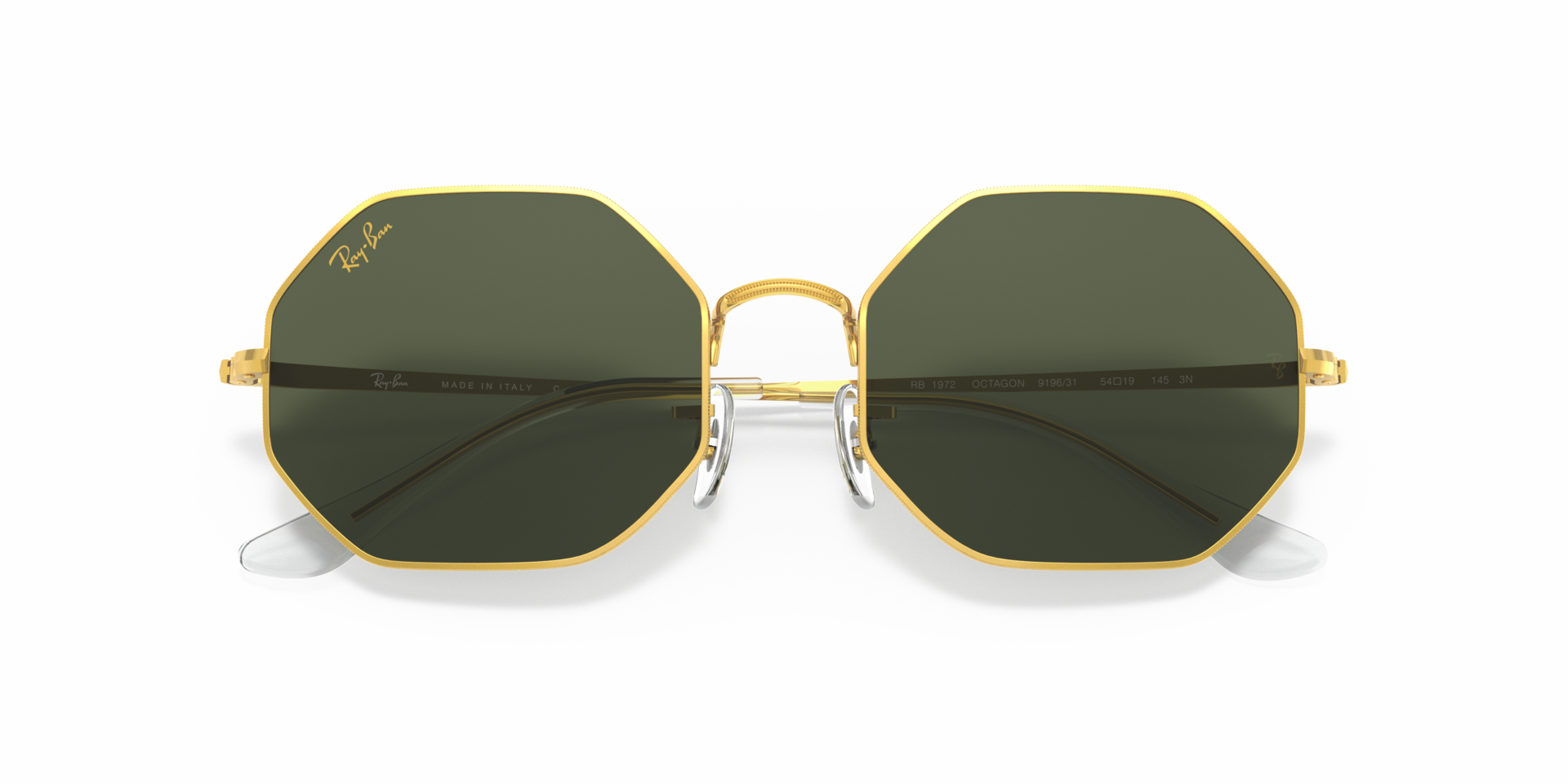 OCTAGON 1972 Sunglasses in Gold and G-15 Green (54-19) - RB1972